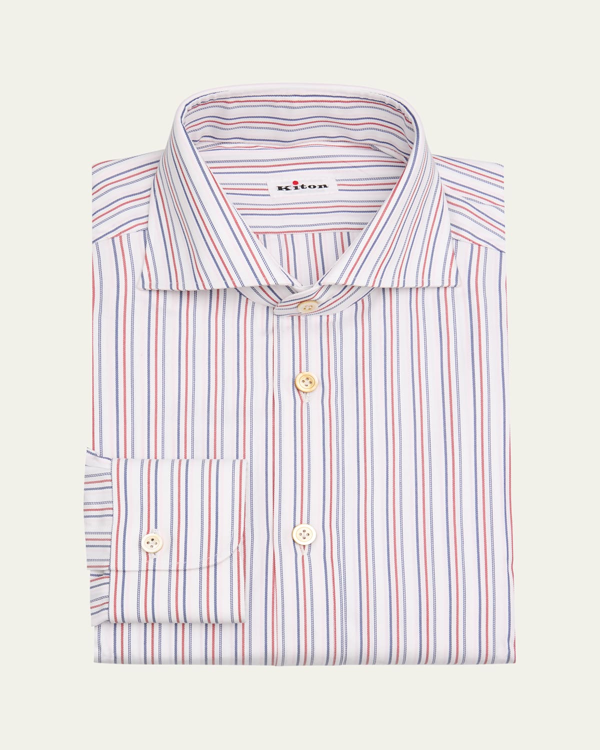 Men's Cotton Alternating Stripe Dress Shirt
