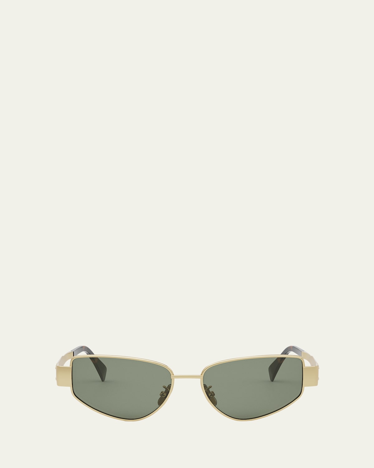 Men's Triomphe Metal Cat-Eye Sunglasses