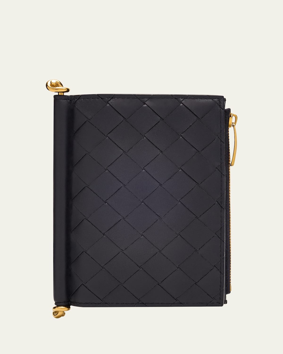 Bottega Veneta Solstice Medium Bifold Wallet In Black