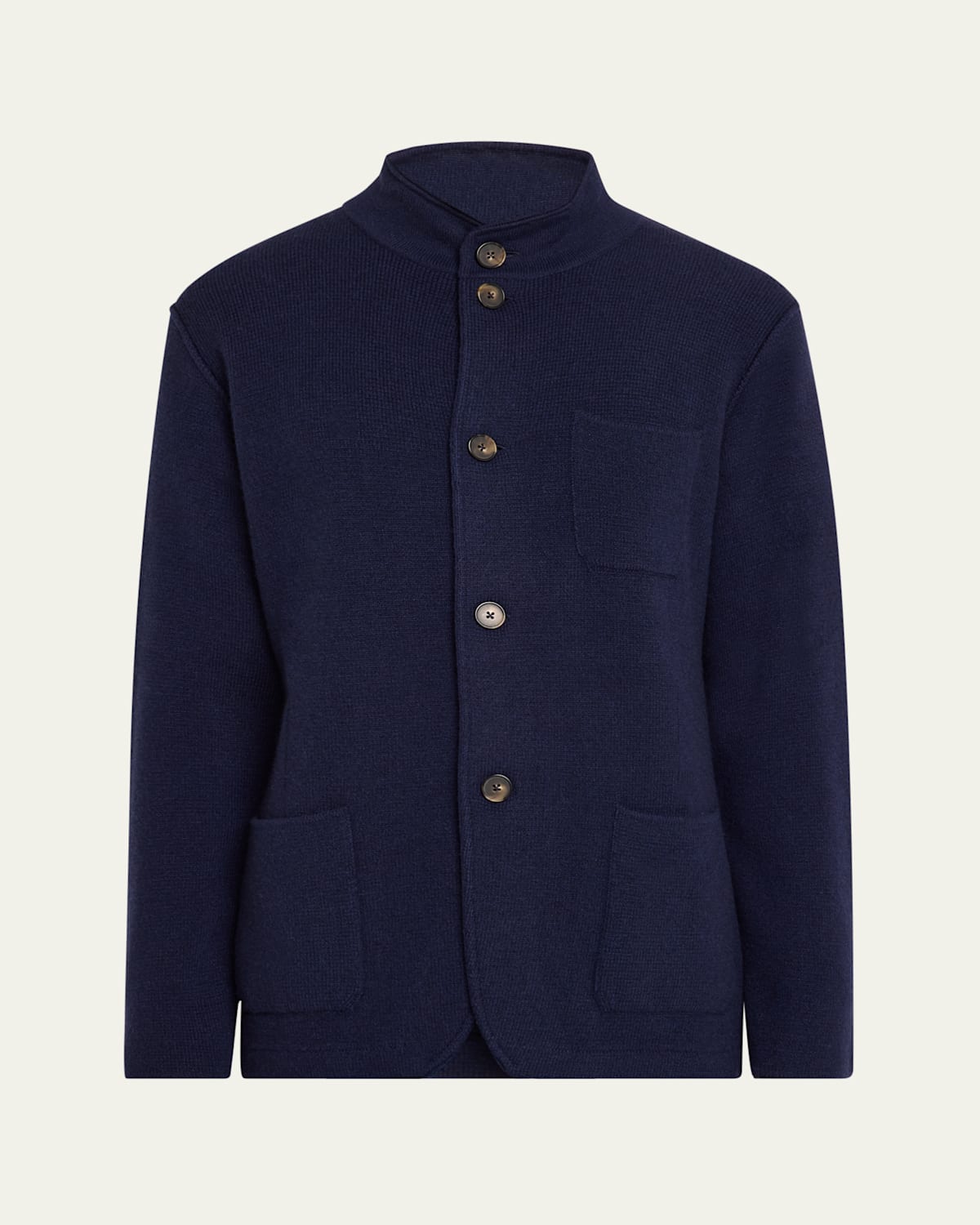 Men's Cashmere Knit Shirt Jacket