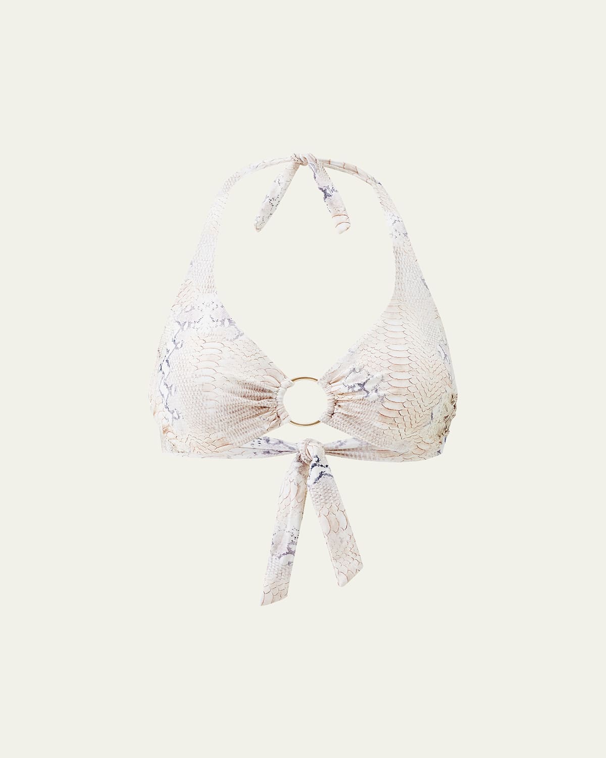 Melissa Odabash Brussels Leopard Bikini Top In Neutral