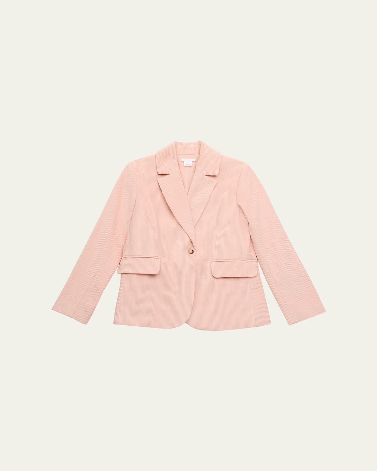 Girl's Ribbed Velvet Suit Jacket, Size 8-14