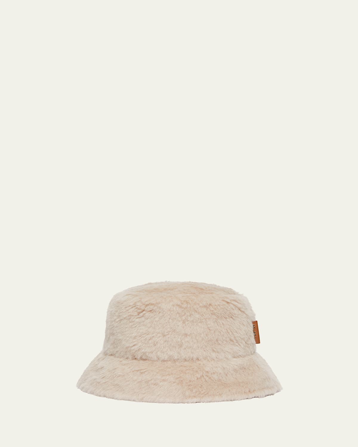 Max Mara Figura Wool Bucket Hat In Sand