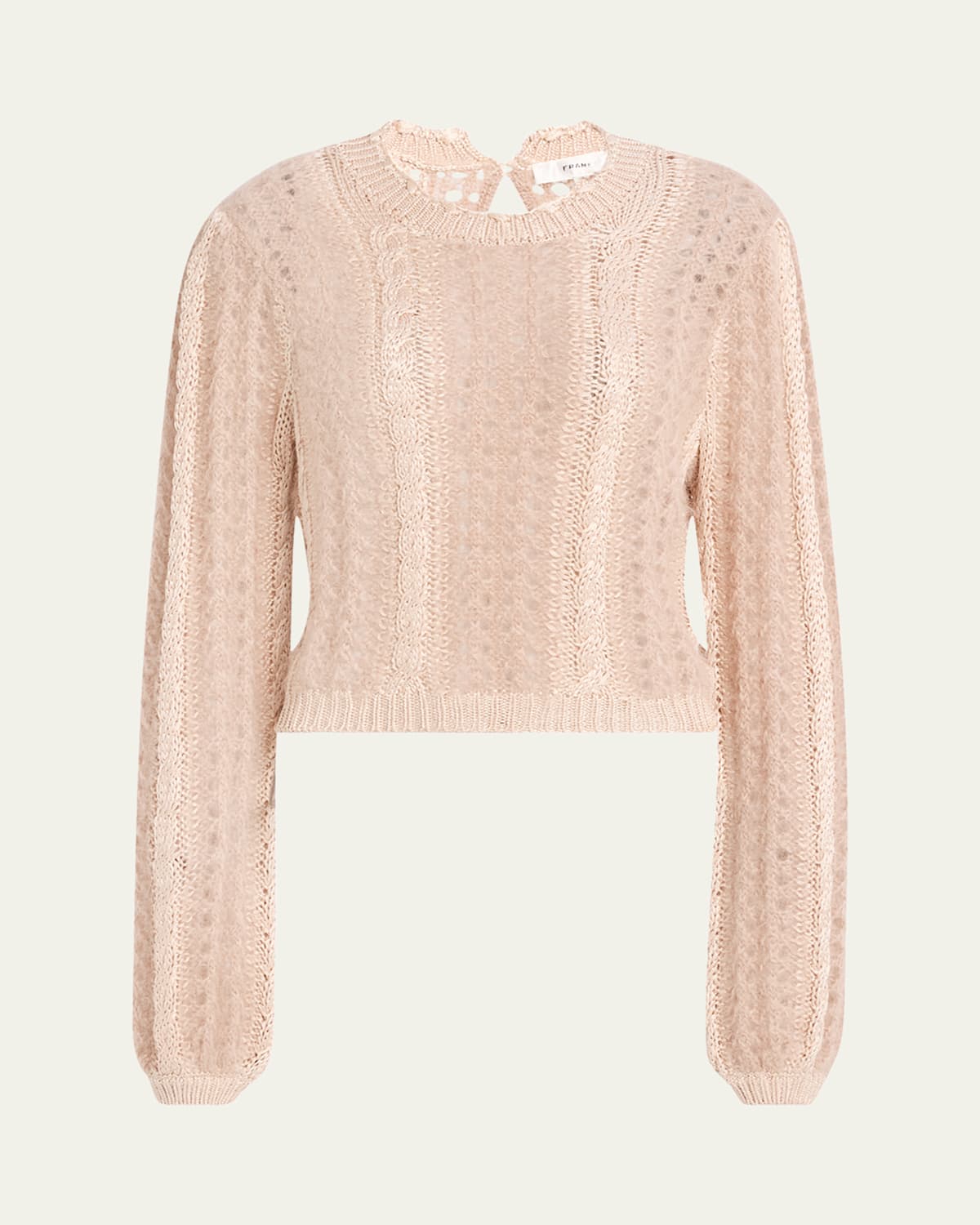 Femme Cable Mix Crewneck Sweater