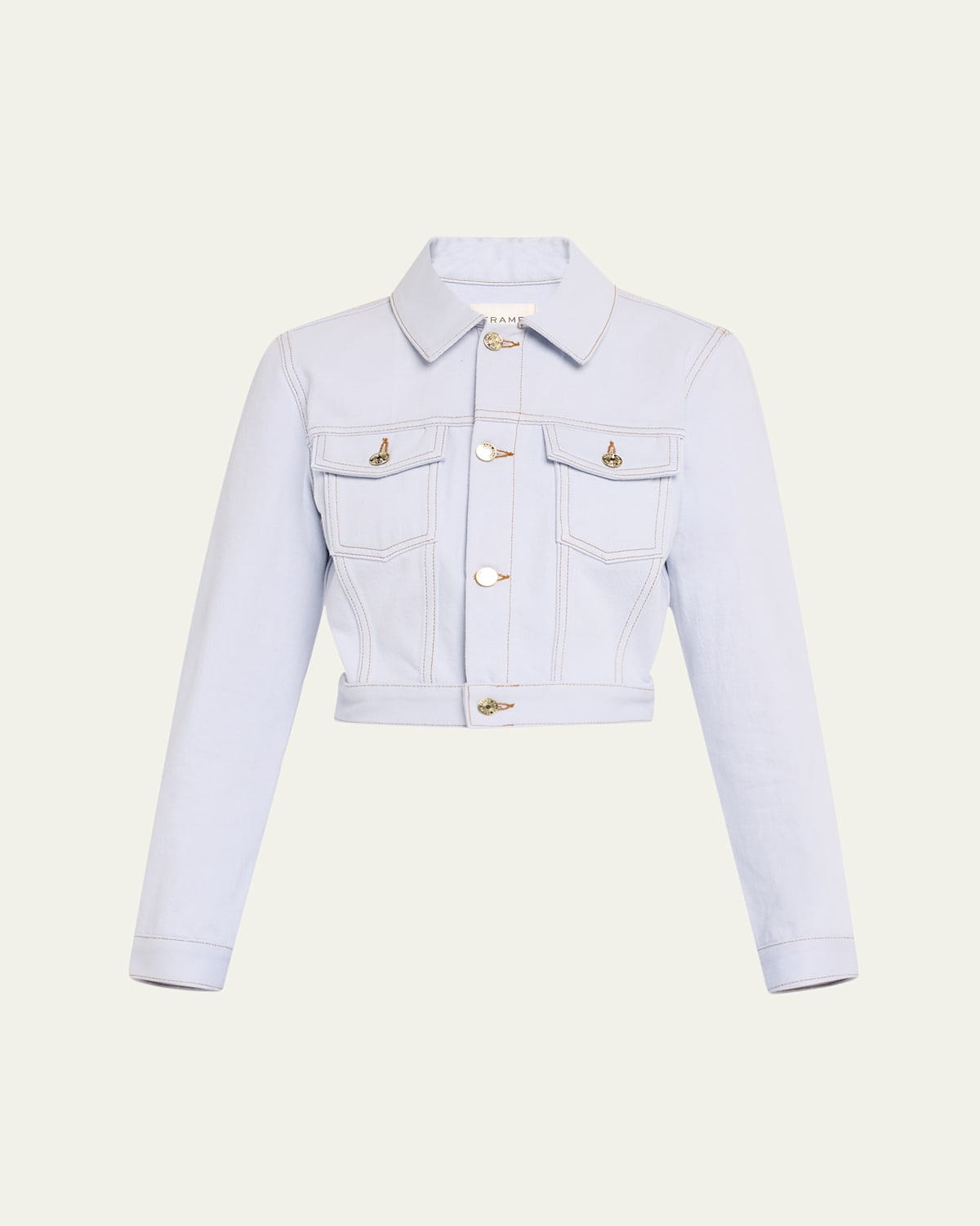 Frame Ch X  The Tailored Denim Jacket In Celeste