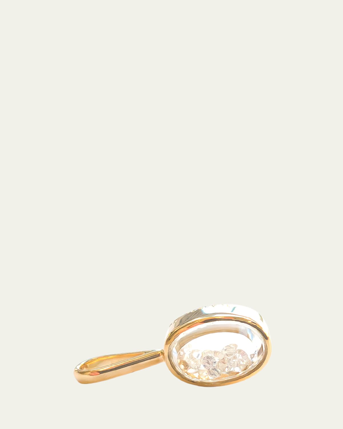 Oh Miniature Kaleidoscope Shaker Charm with Diamonds