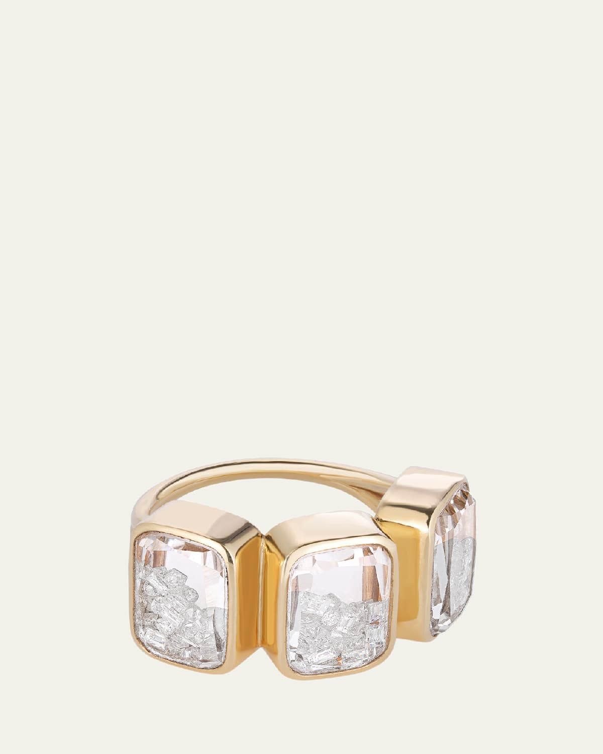 Ten Fourteen Petite Triple Stack Kaleidoscope Shaker Ring with Diamonds
