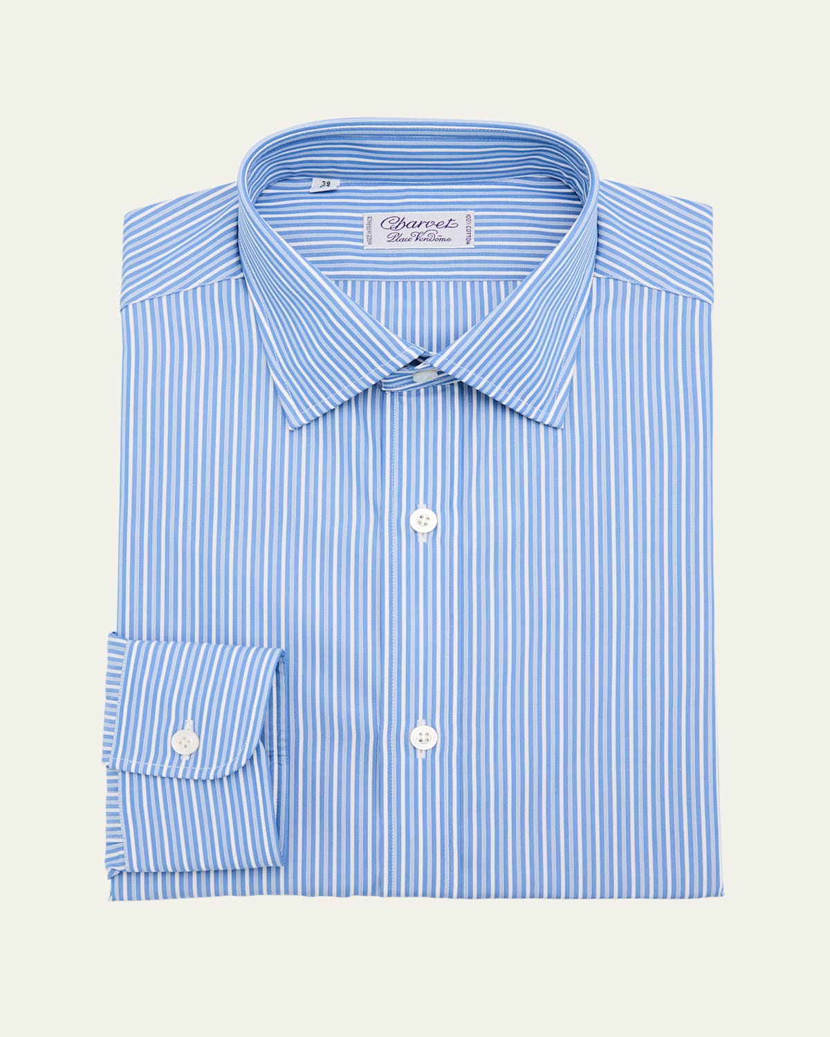 Men's Cotton Multi-Stripe Dress Shirt