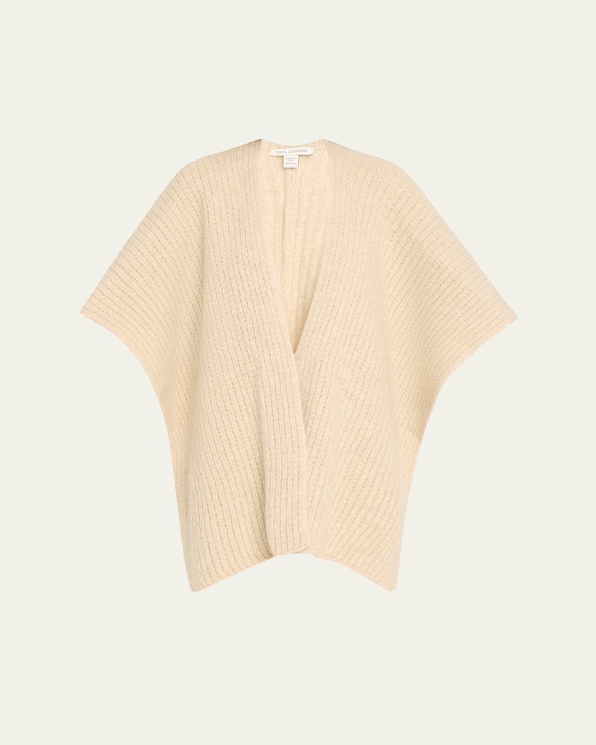 Cashmere Blend Knitted Cape