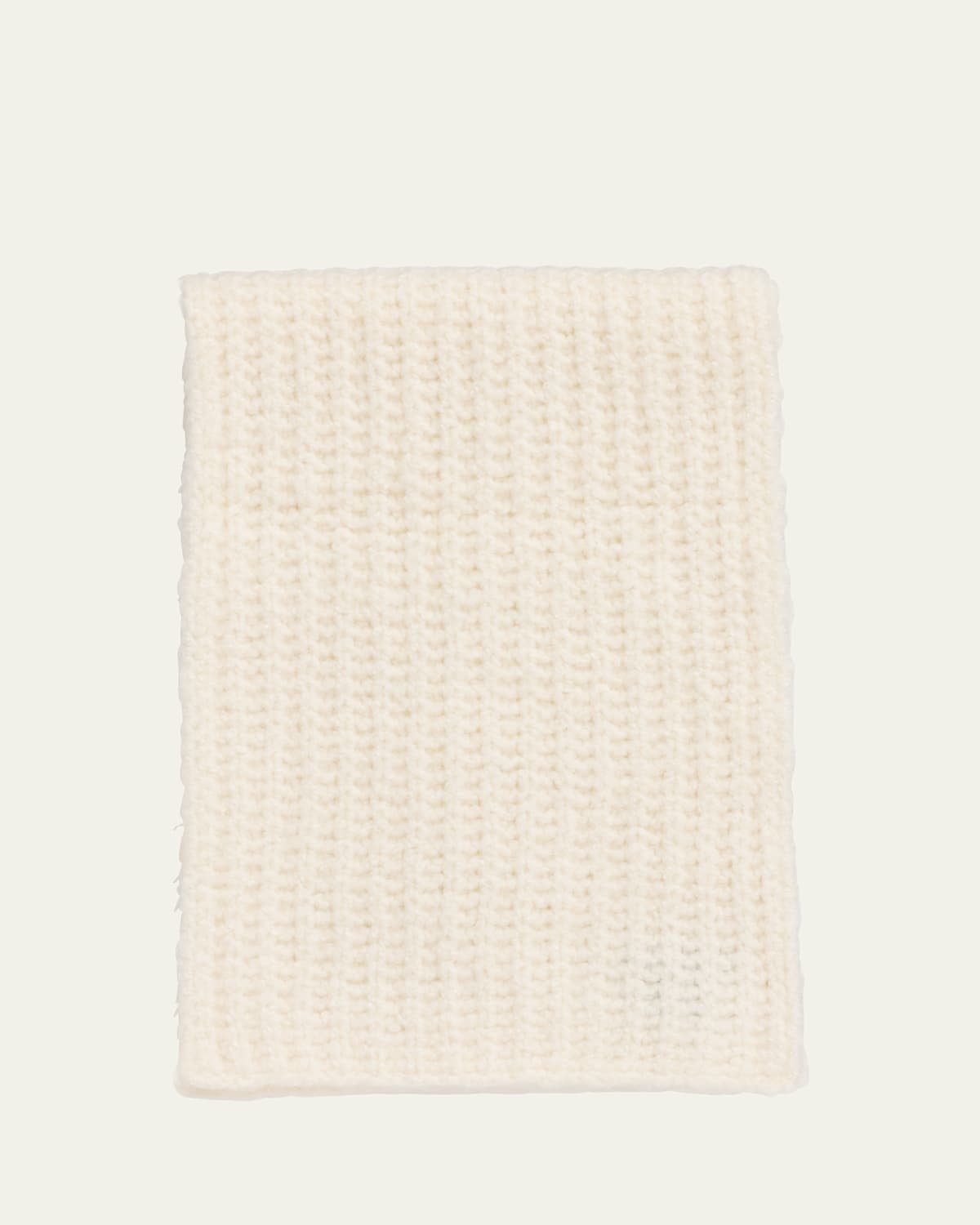 Cashmere Blend Boucle Knitted Scarf