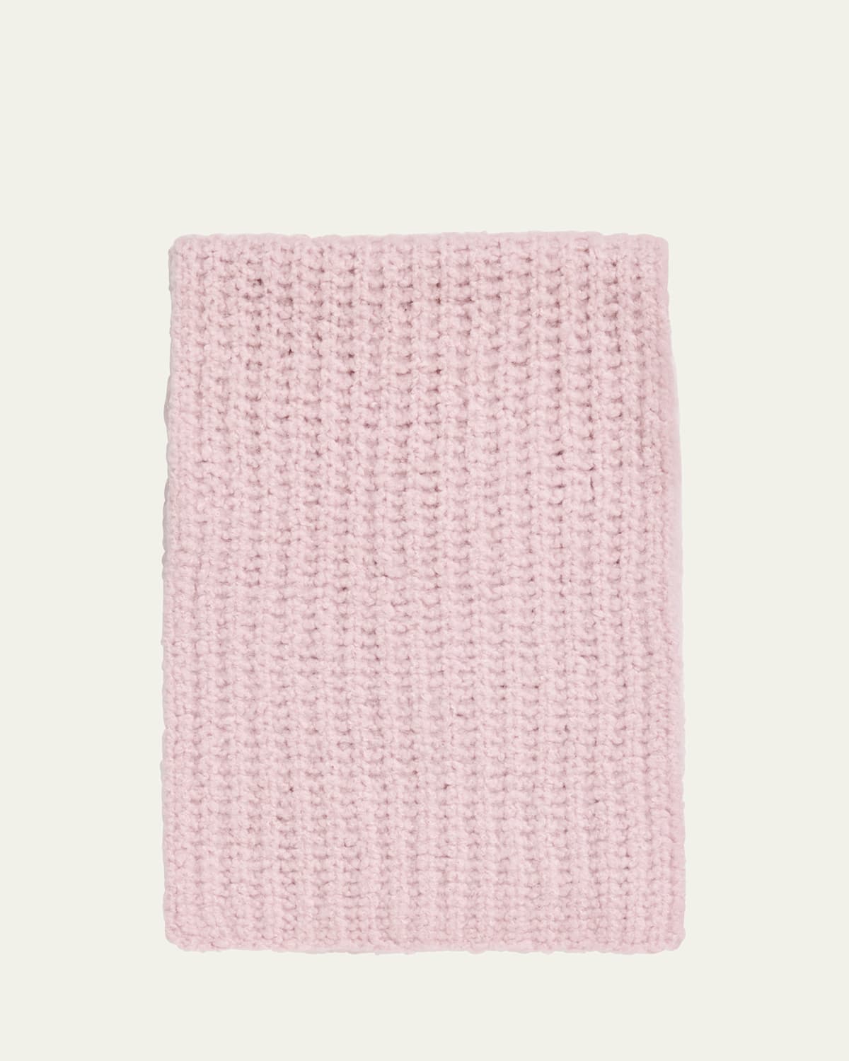 Cashmere Blend Boucle Knitted Scarf