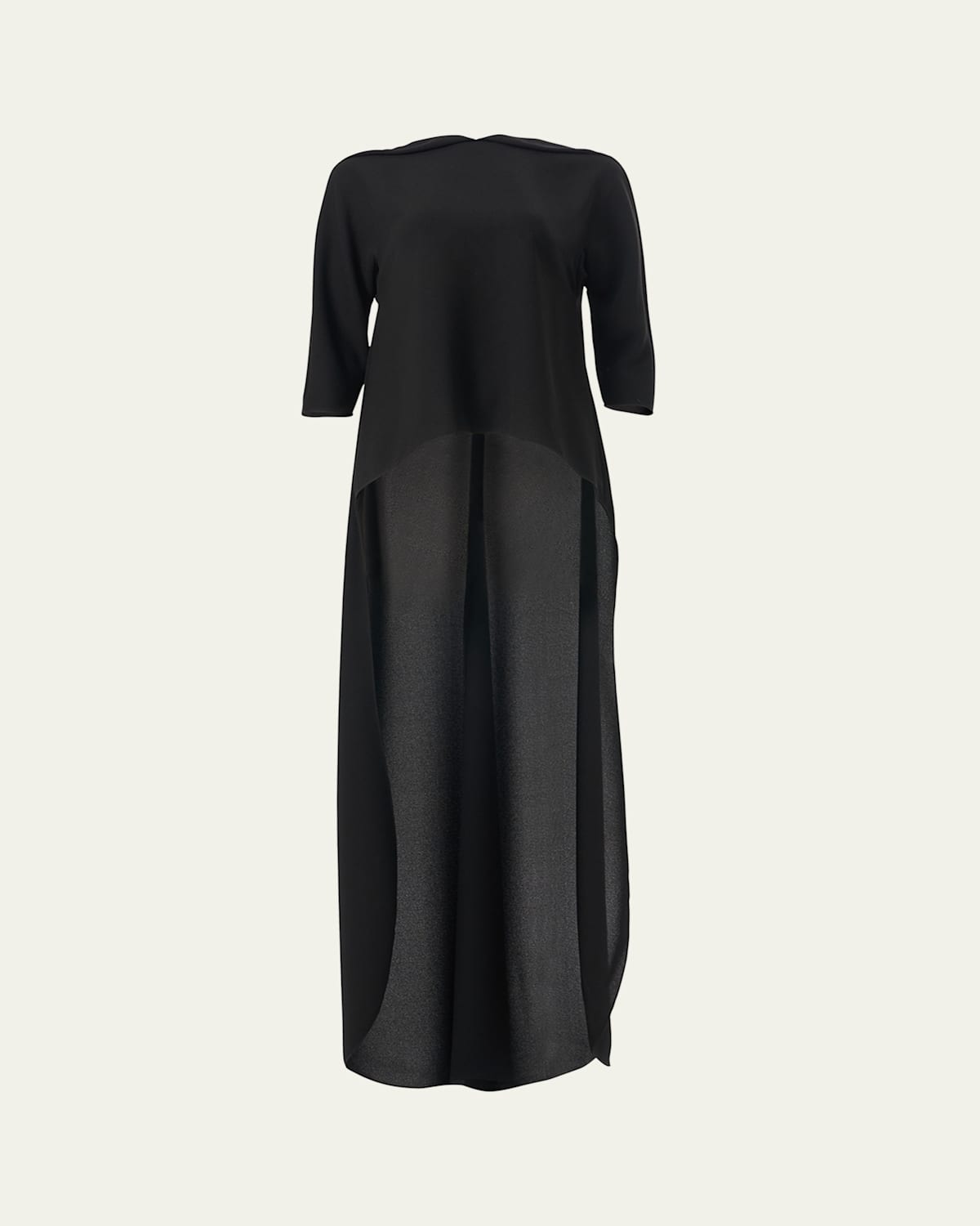 Carolina Herrera High-low Cape Top In Black