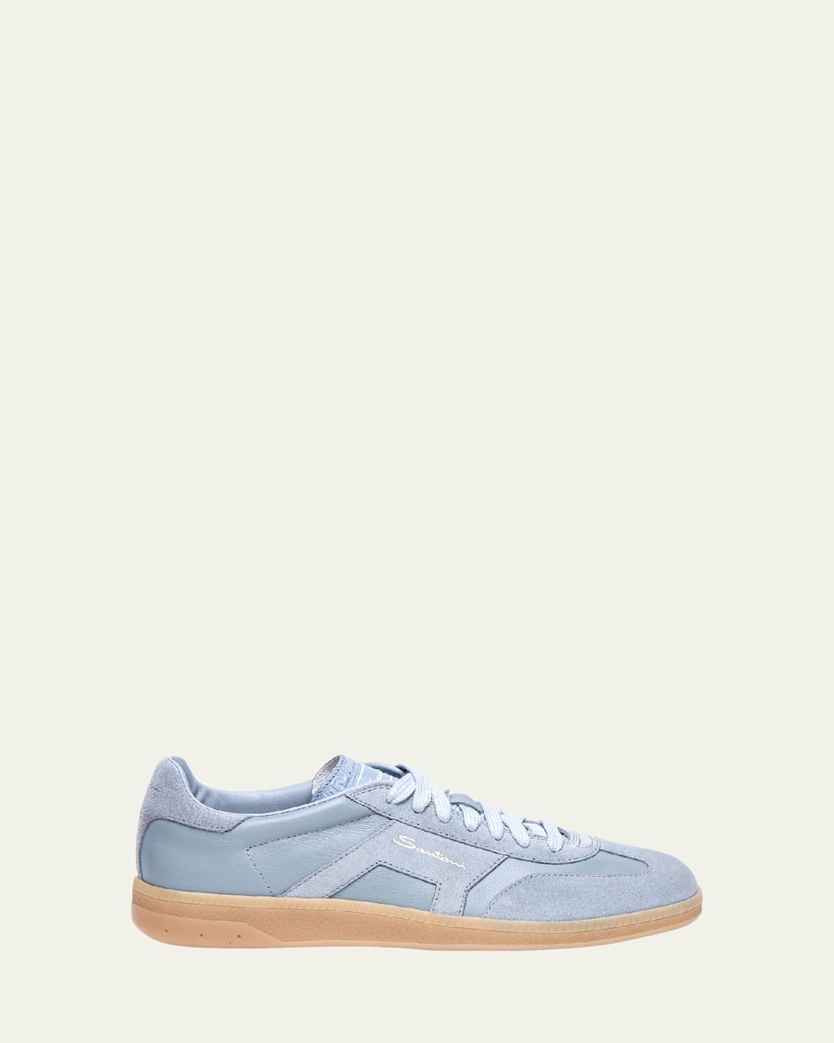 DBS Mixed Leather Low-Top Sneakers
