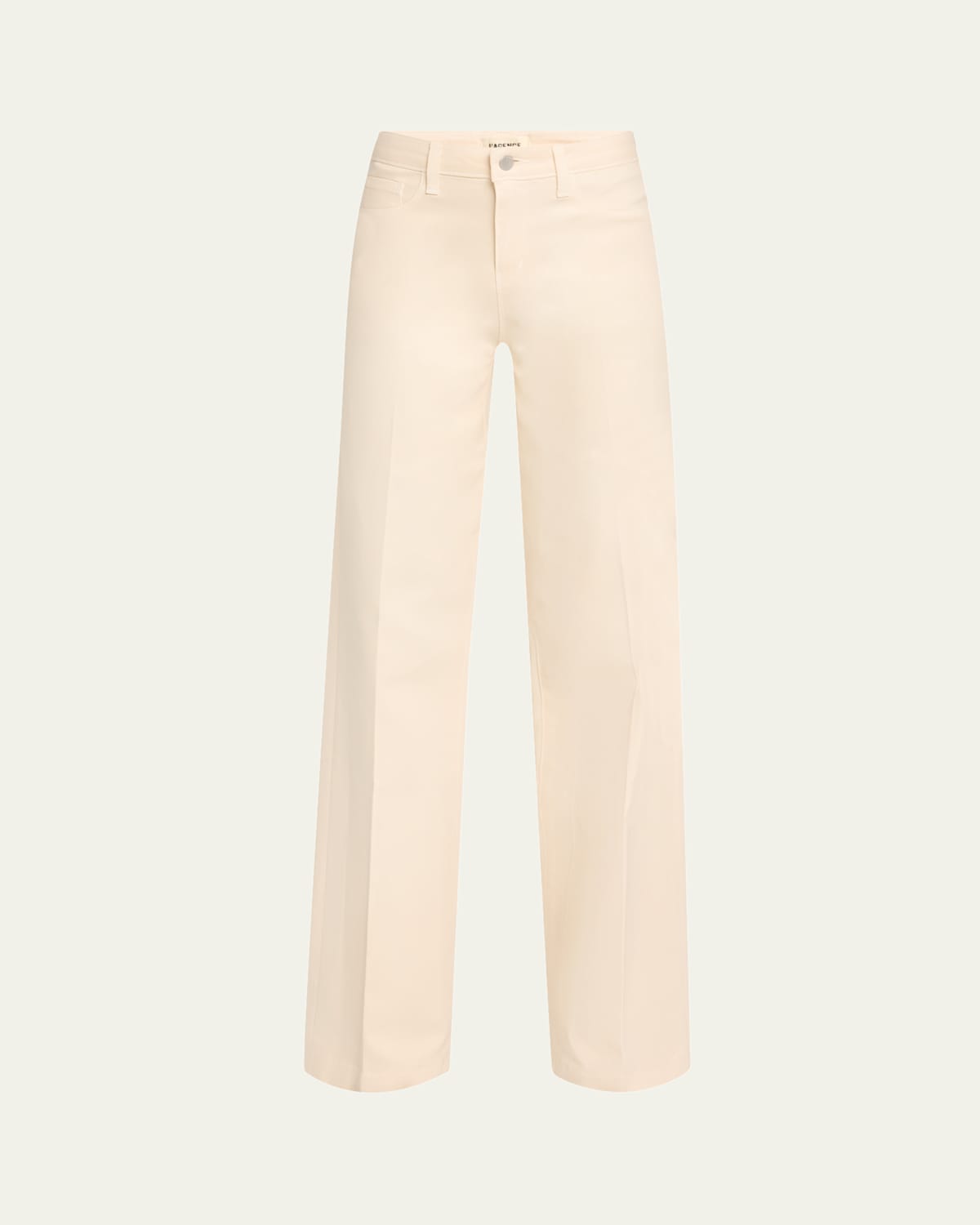 Clayton Coated Wide-Leg Jeans