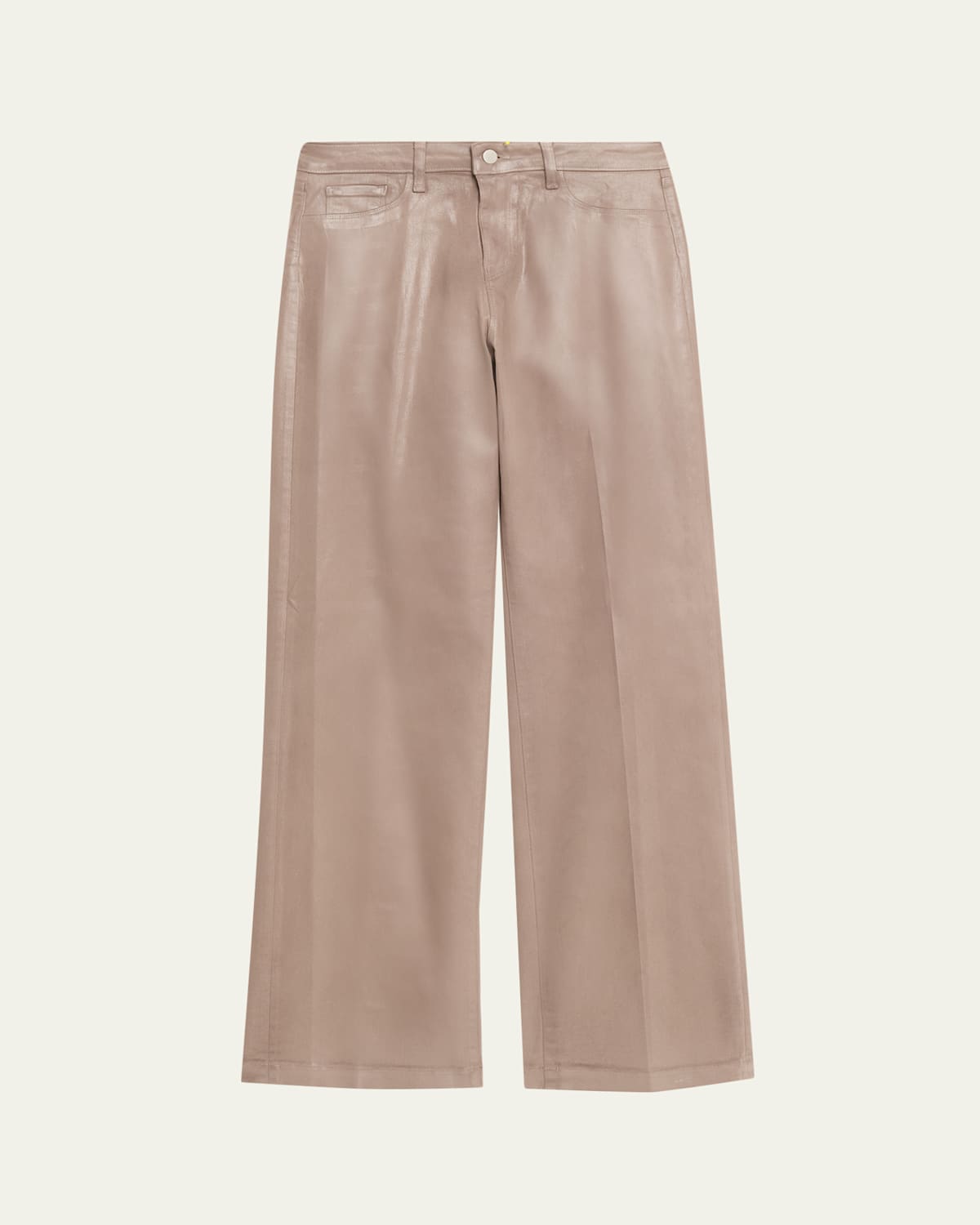 L'agence Clayton Coated Wide-leg Jeans In Multi