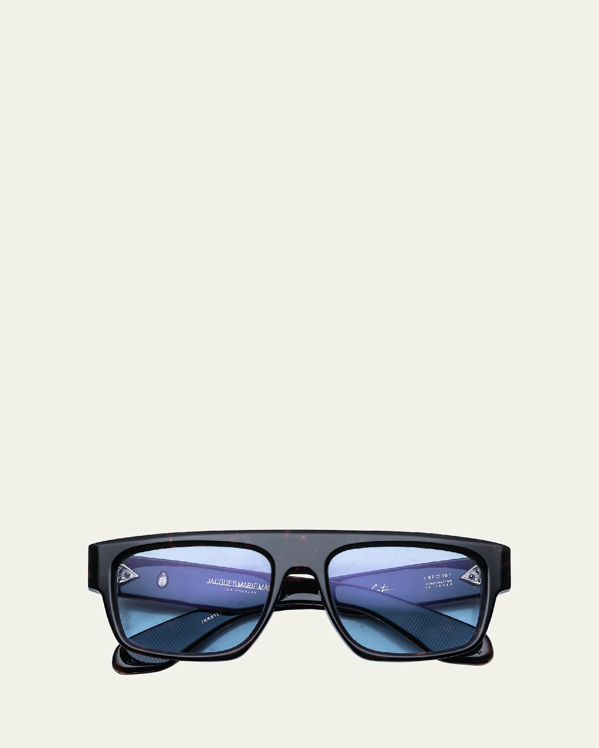 JACQUES MARIE MAGE X GEORGE CORTINA MEN'S RITZ RECTANGLE SUNGLASSES