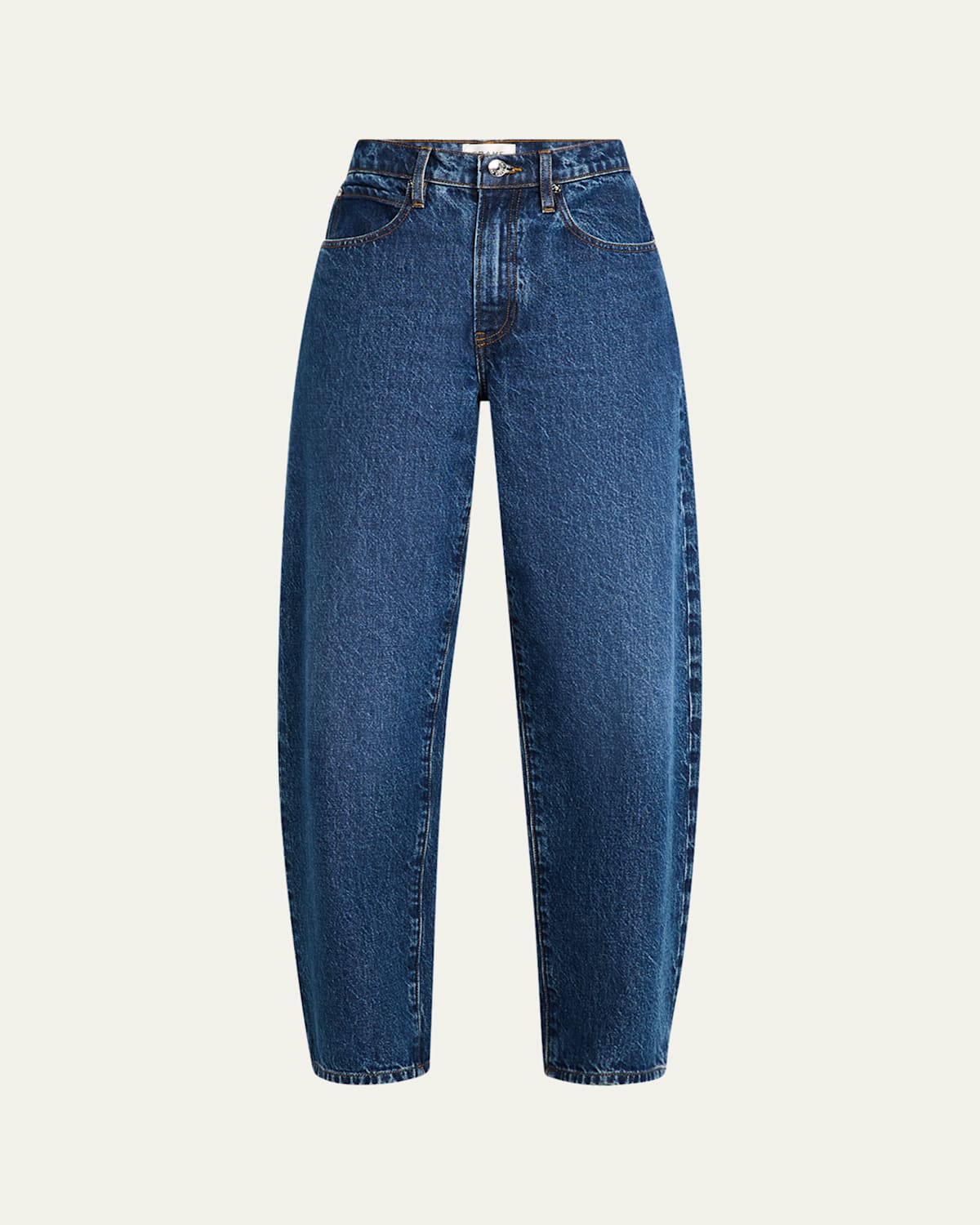 FRAME LOW SLUNG BARREL JEANS 