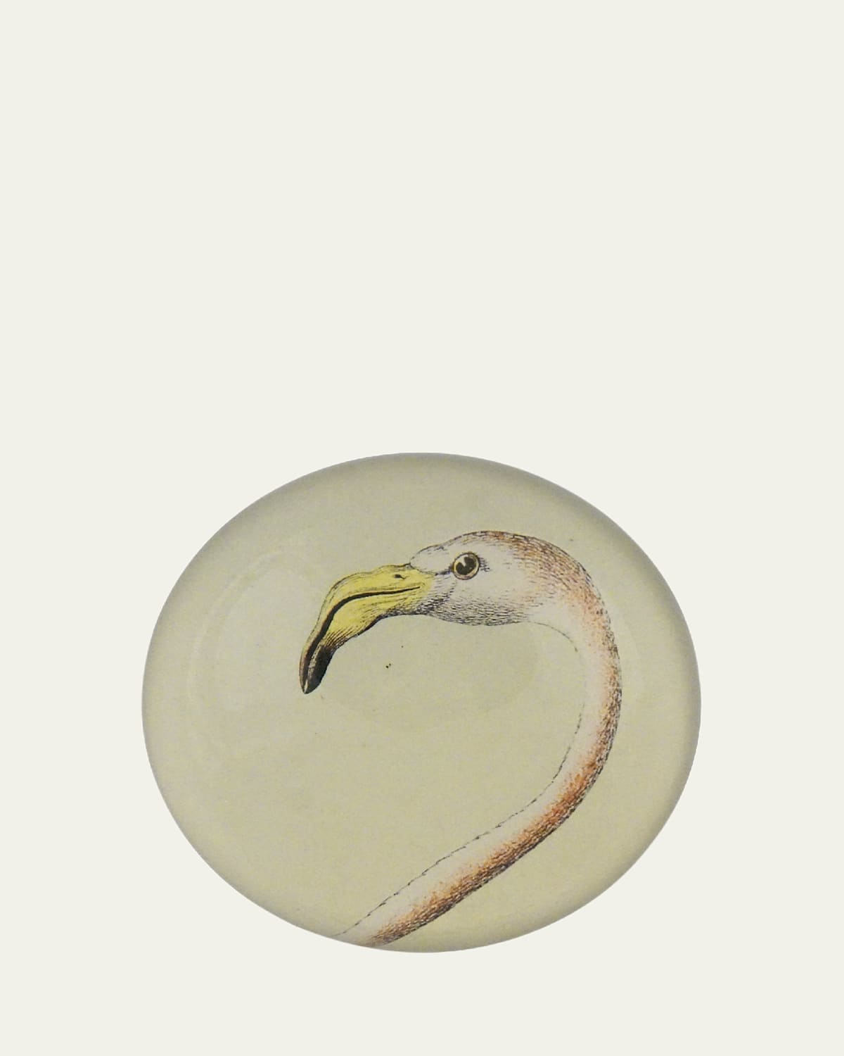 John Derian Flamingo Dome Paperweight