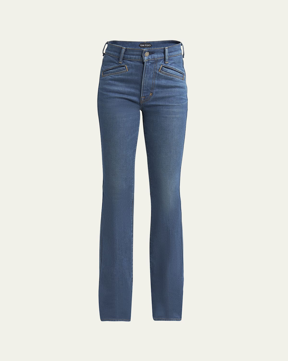 Straight Leg Denim Pants