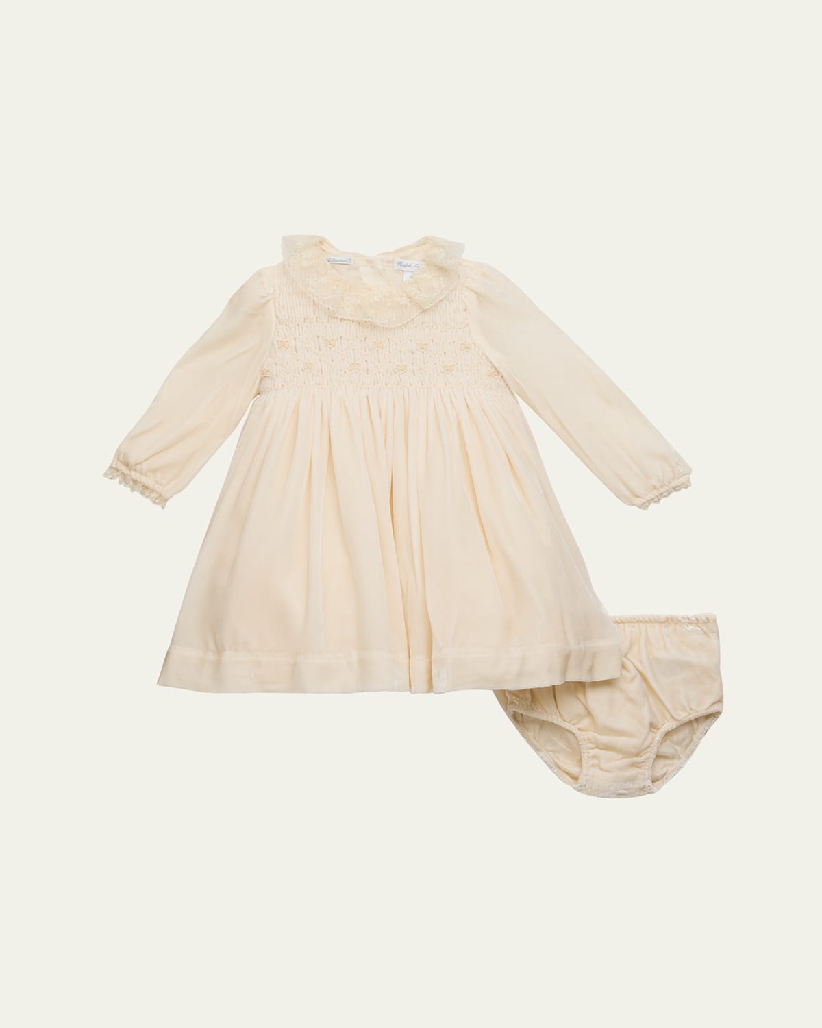Girl's Smocked Embroidered Occasion Dress, Size 9M-24M