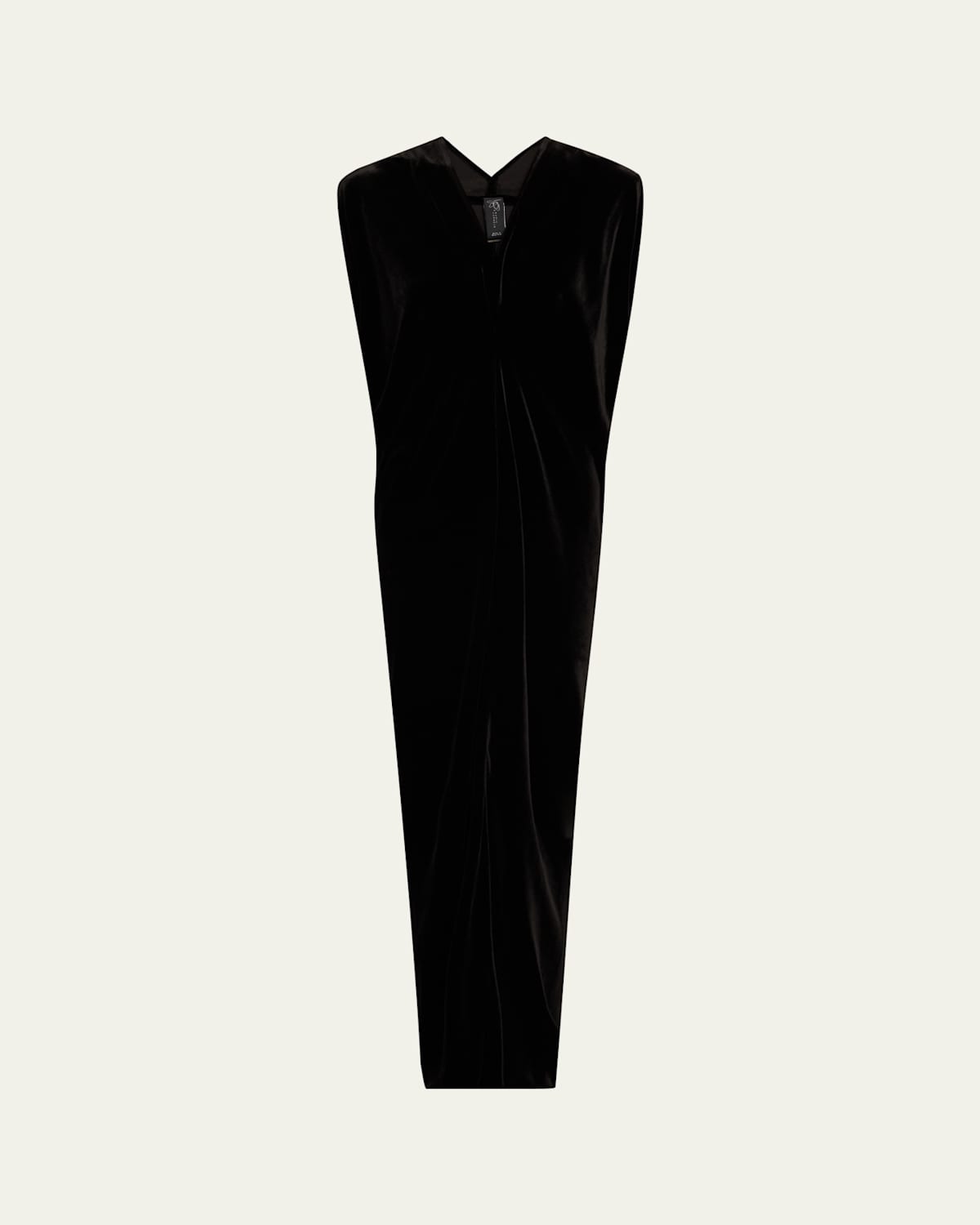 Issa Long Velvet Draped Dress