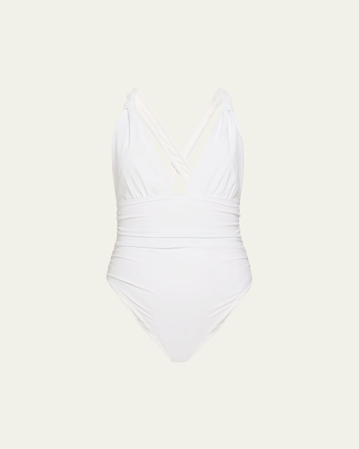 Shop Ramy Brook Haley One-piece Swimsuit In White