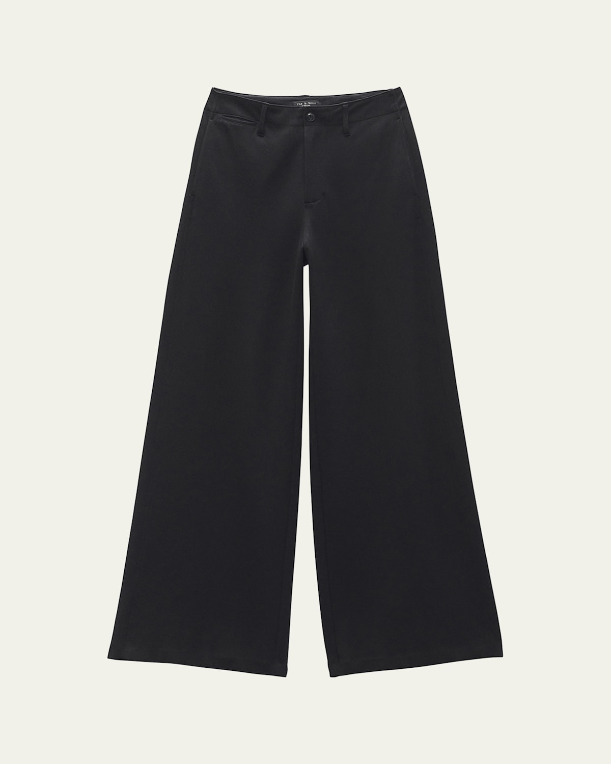 Rag & Bone Sofie Wide-leg Ponte Pants In Black