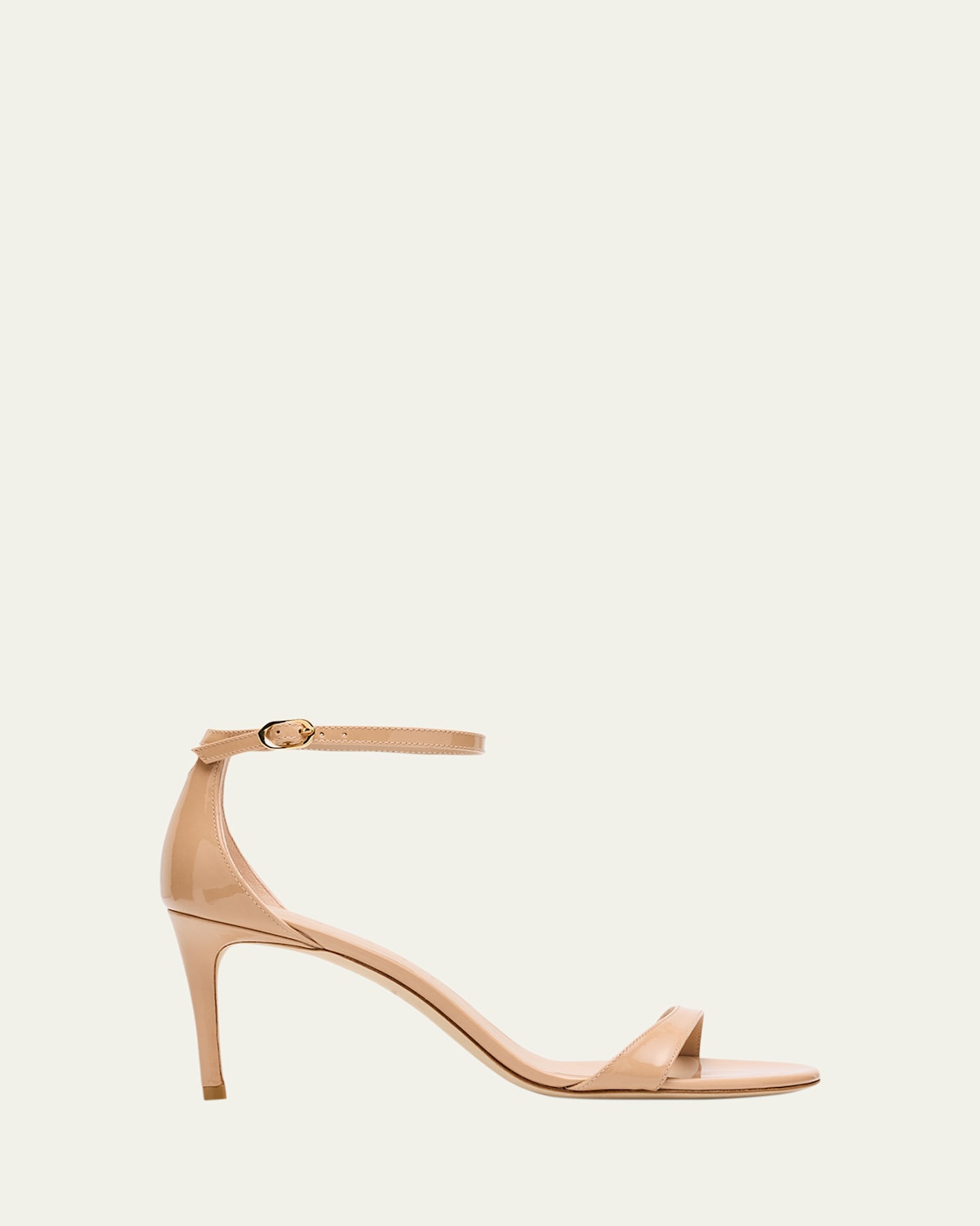STUART WEITZMAN NUDIST II 75 PATENT LEATHER SANDALS 
