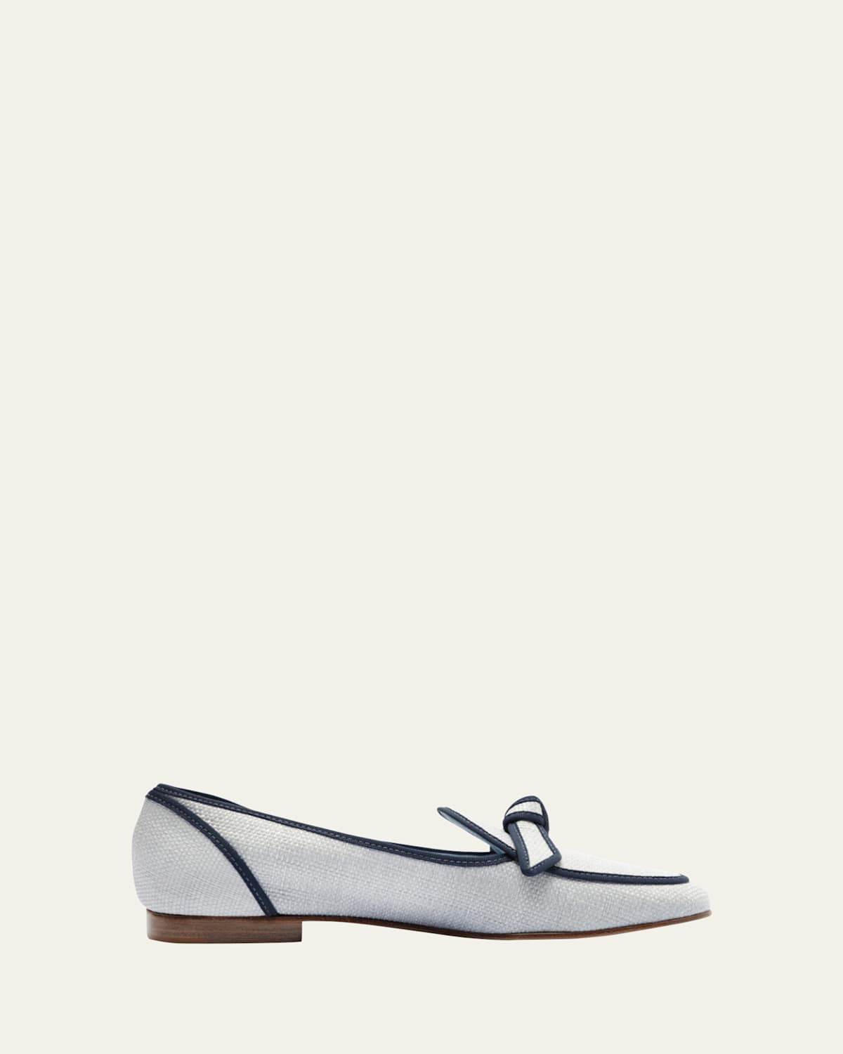 Raffia Knot Slip-on Loafers