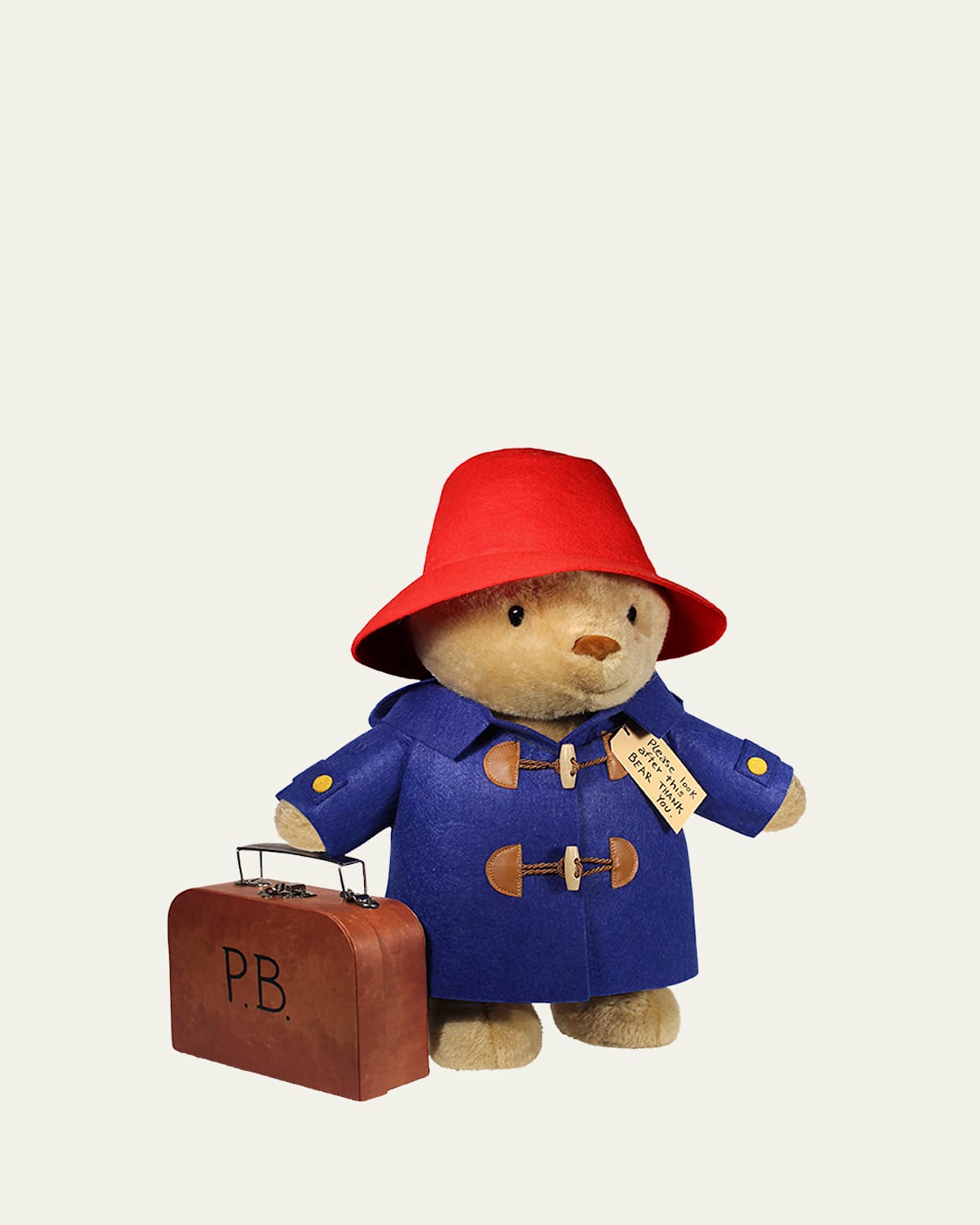 Classic Paddington Bear Soft Toy W/ Suitcase