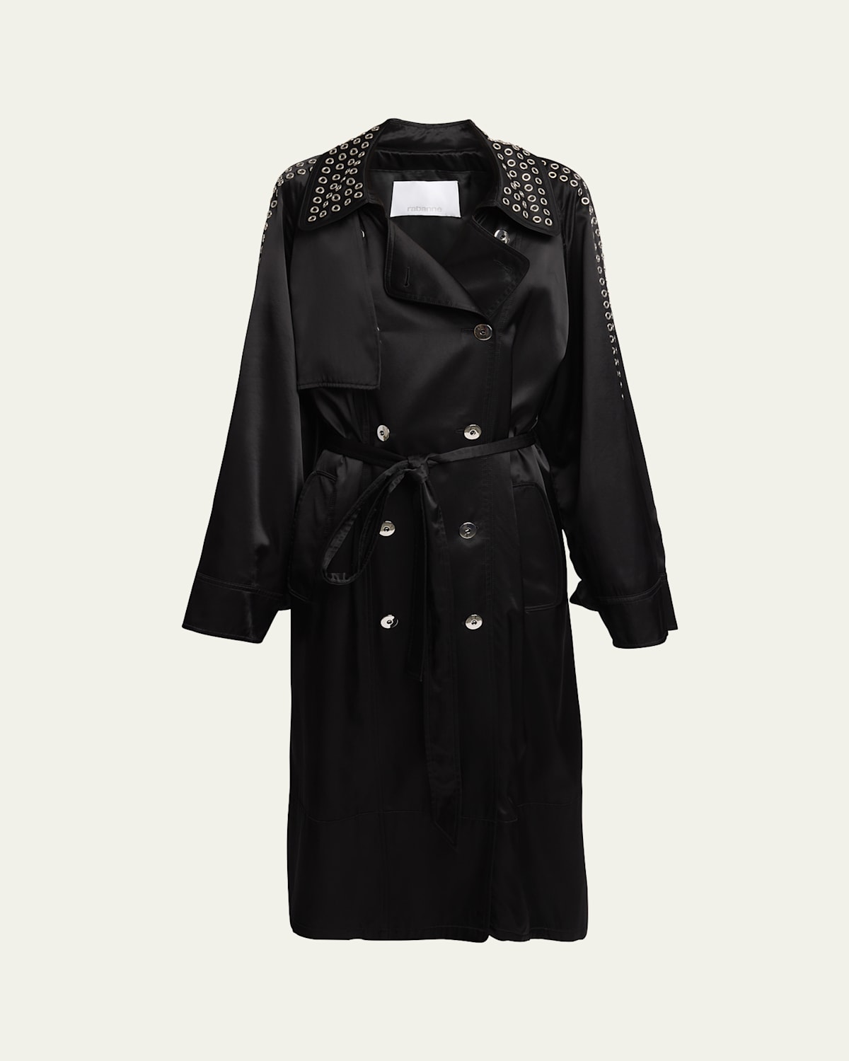 Grommet Trench Coat