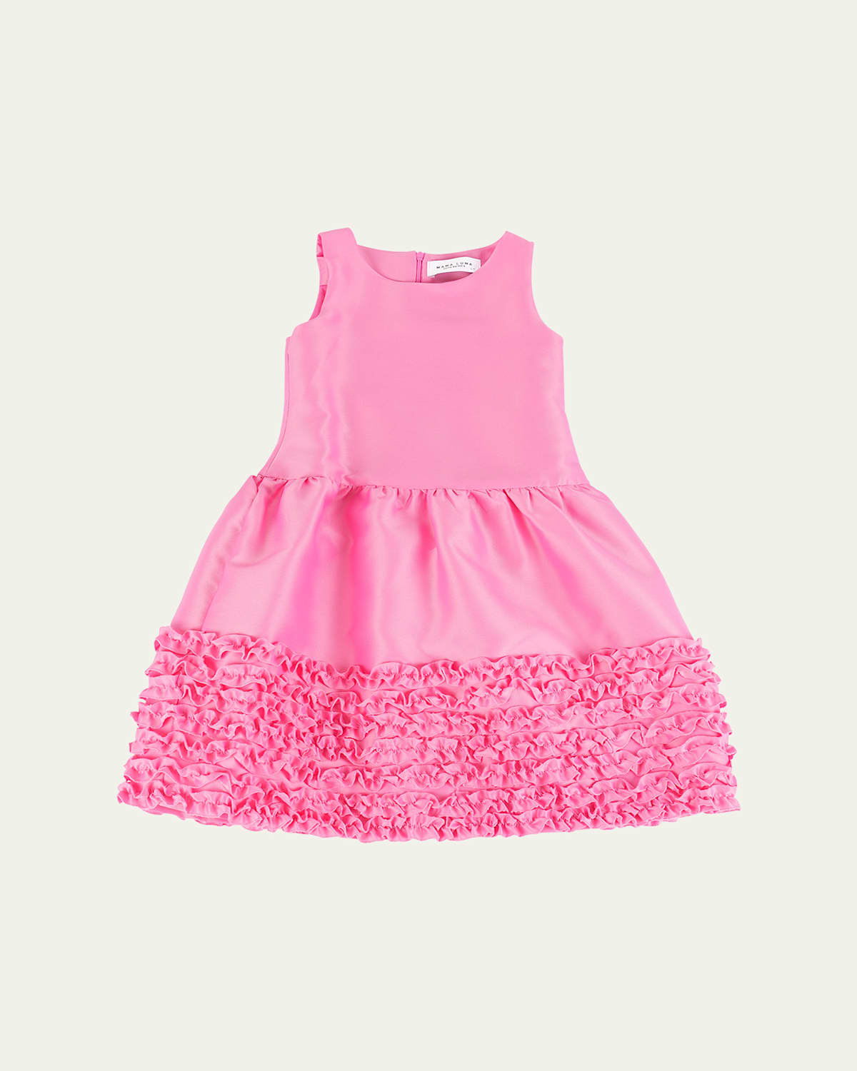 MAMA LUMA GIRL'S SAKURA RUFFLE TRIM DRESS 