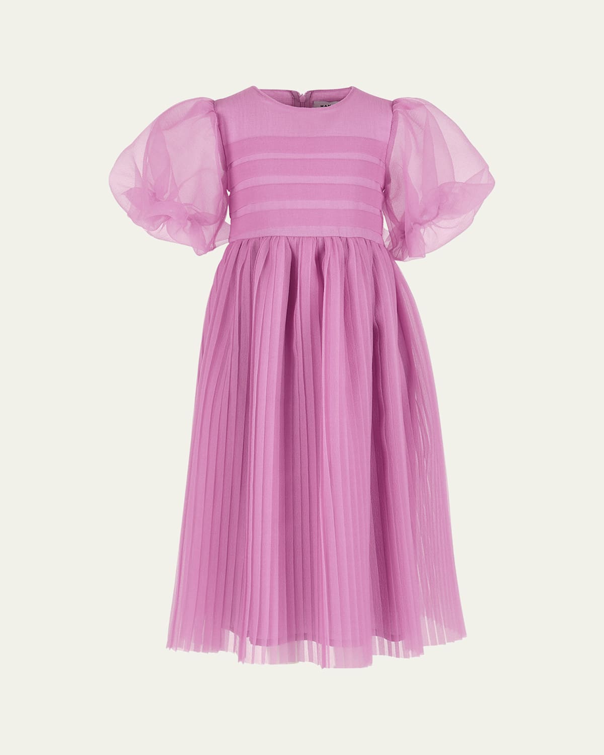 MAMA LUMA GIRL'S FLOWY A-LINE ORGANZA DRESS 