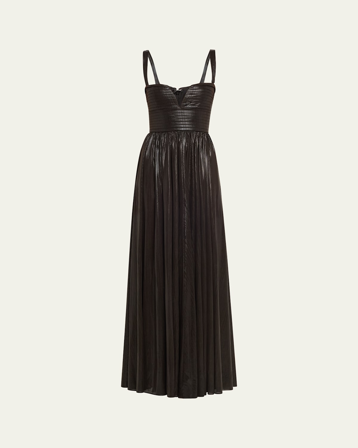 Retroféte Yvonna Metallic Sleeveless Dress In Metallic Black