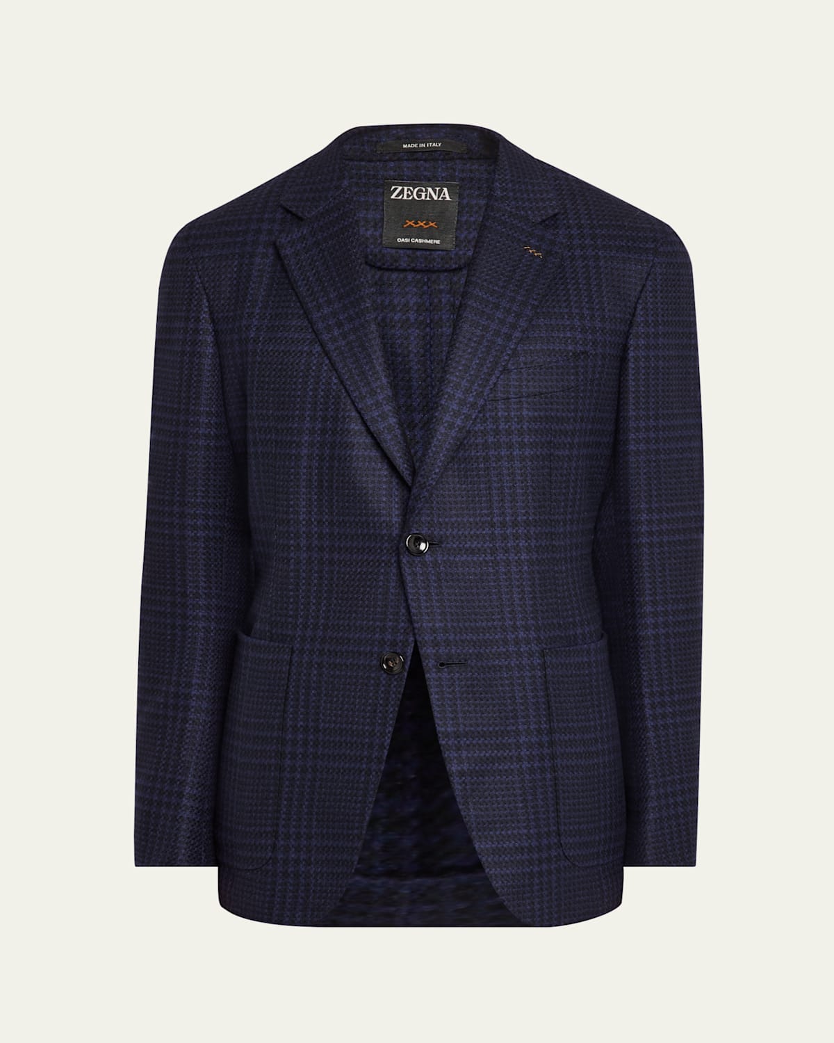 ZEGNA MEN'S OASI CASHMERE CHECK SPORT COAT 