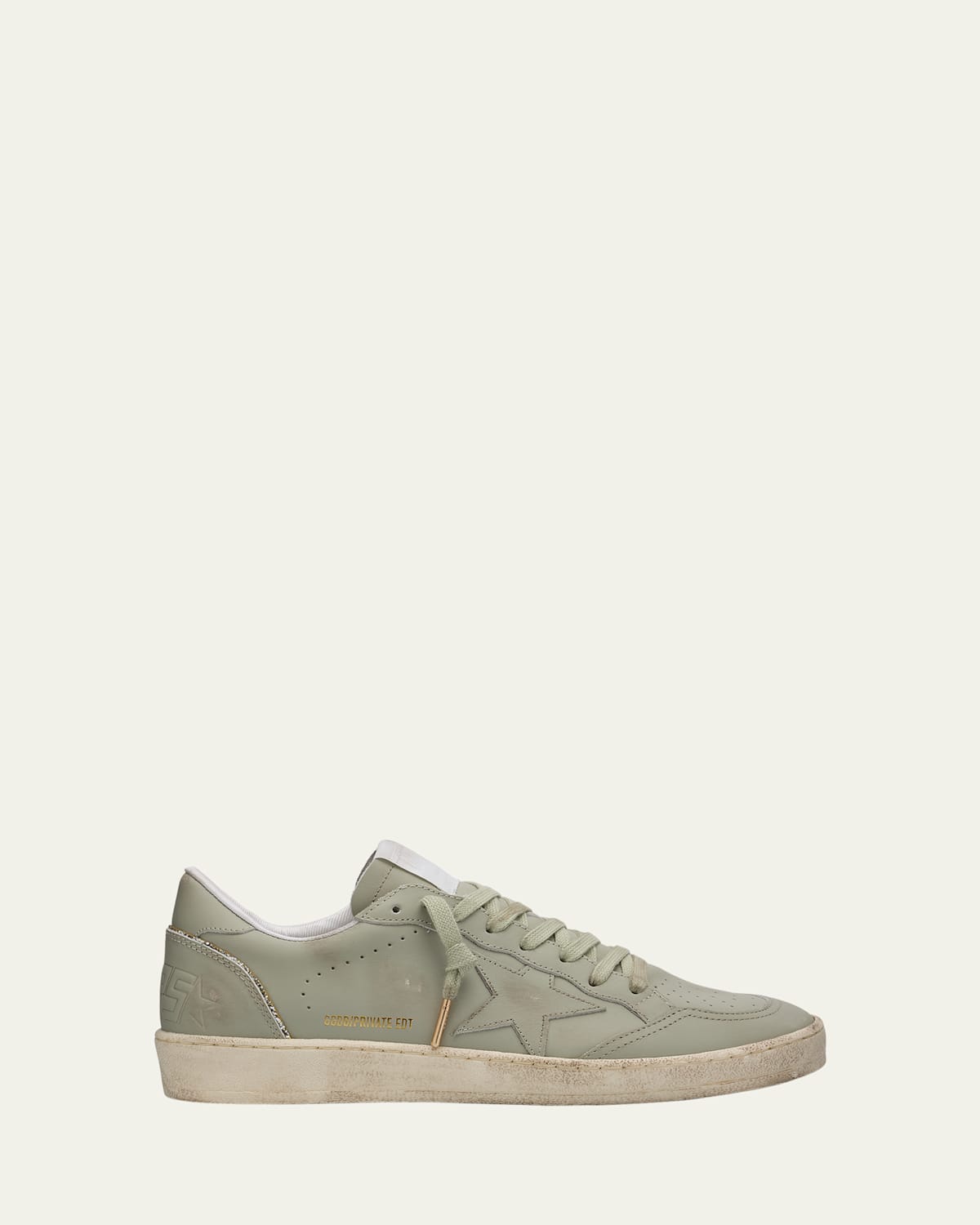 Ballstar Leather Glitter Low-Top Sneakers