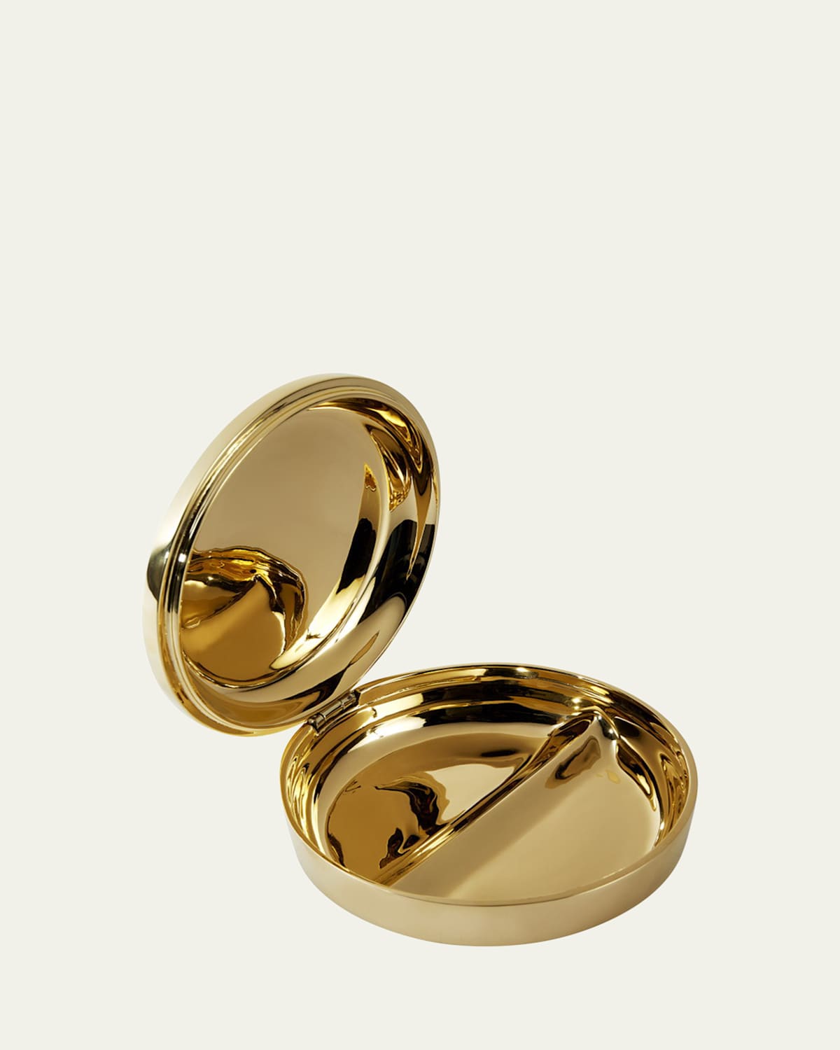 Jonathan Adler Brass Pill Box In Brass