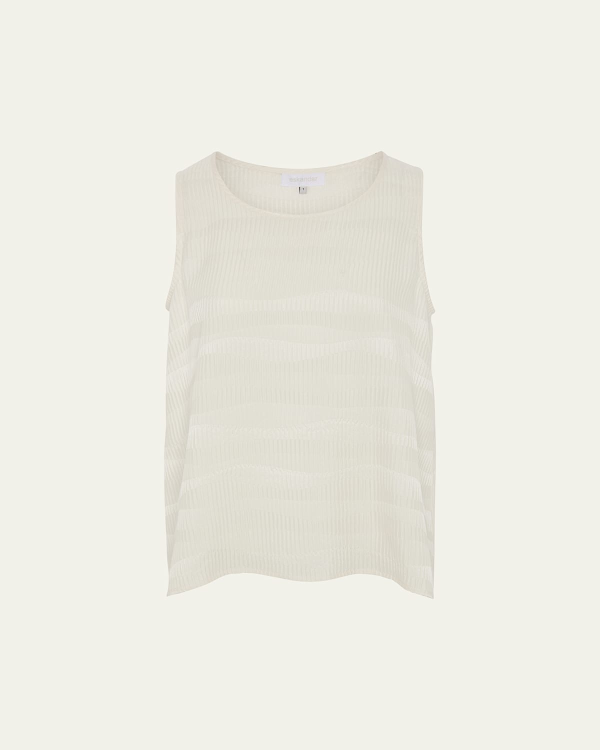 Eskandar A-line Shell (mid Plus Length) In Ivory