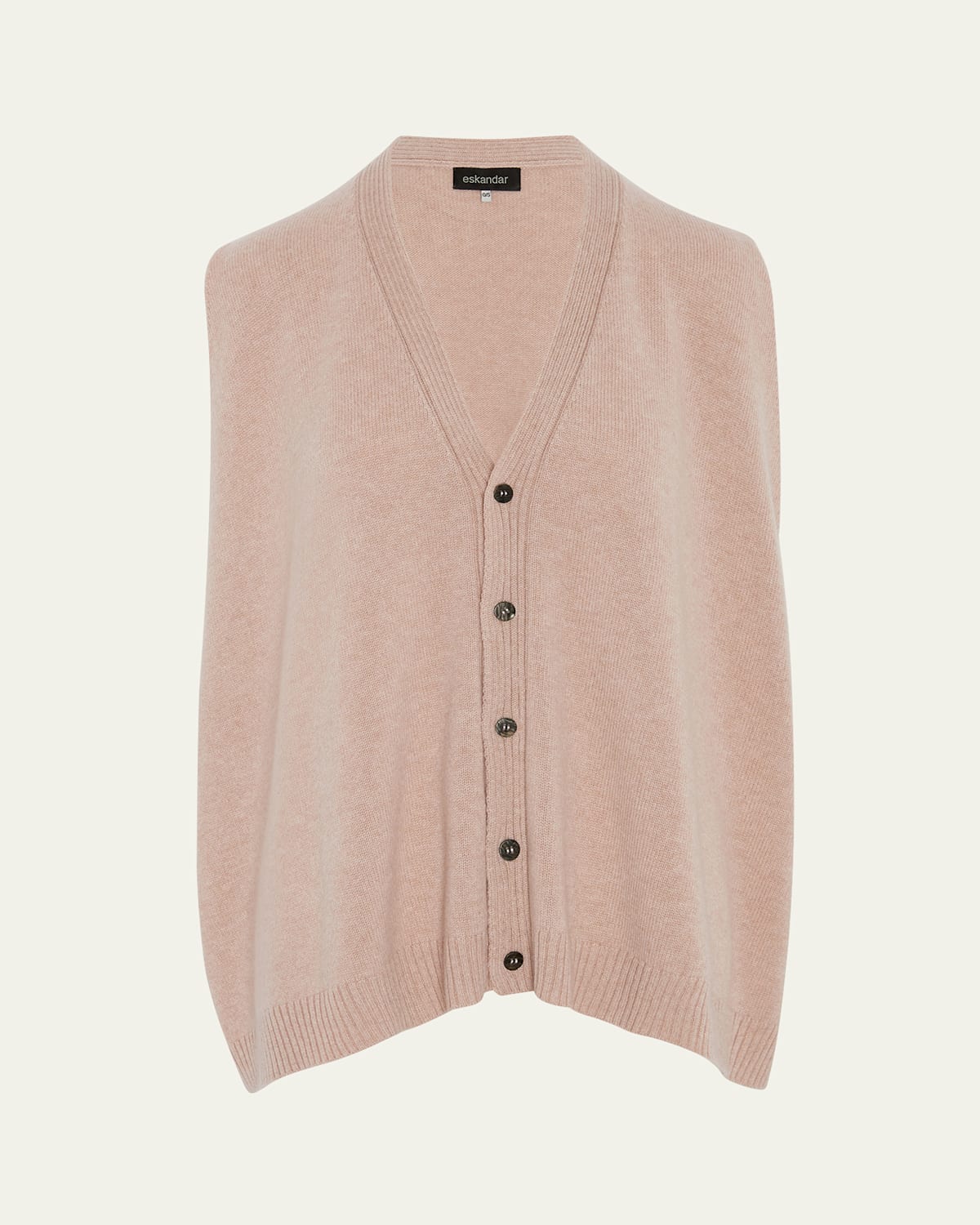 A-Line Sleeveless V-Neck Cashmere Cardigan