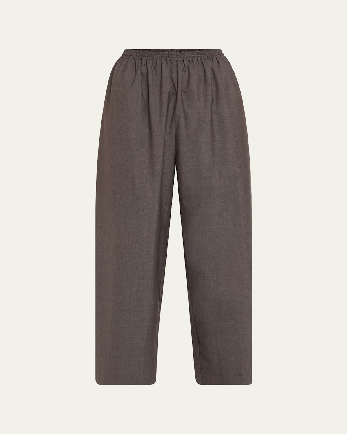 Eskandar Japanese Wool Trousers In Bark