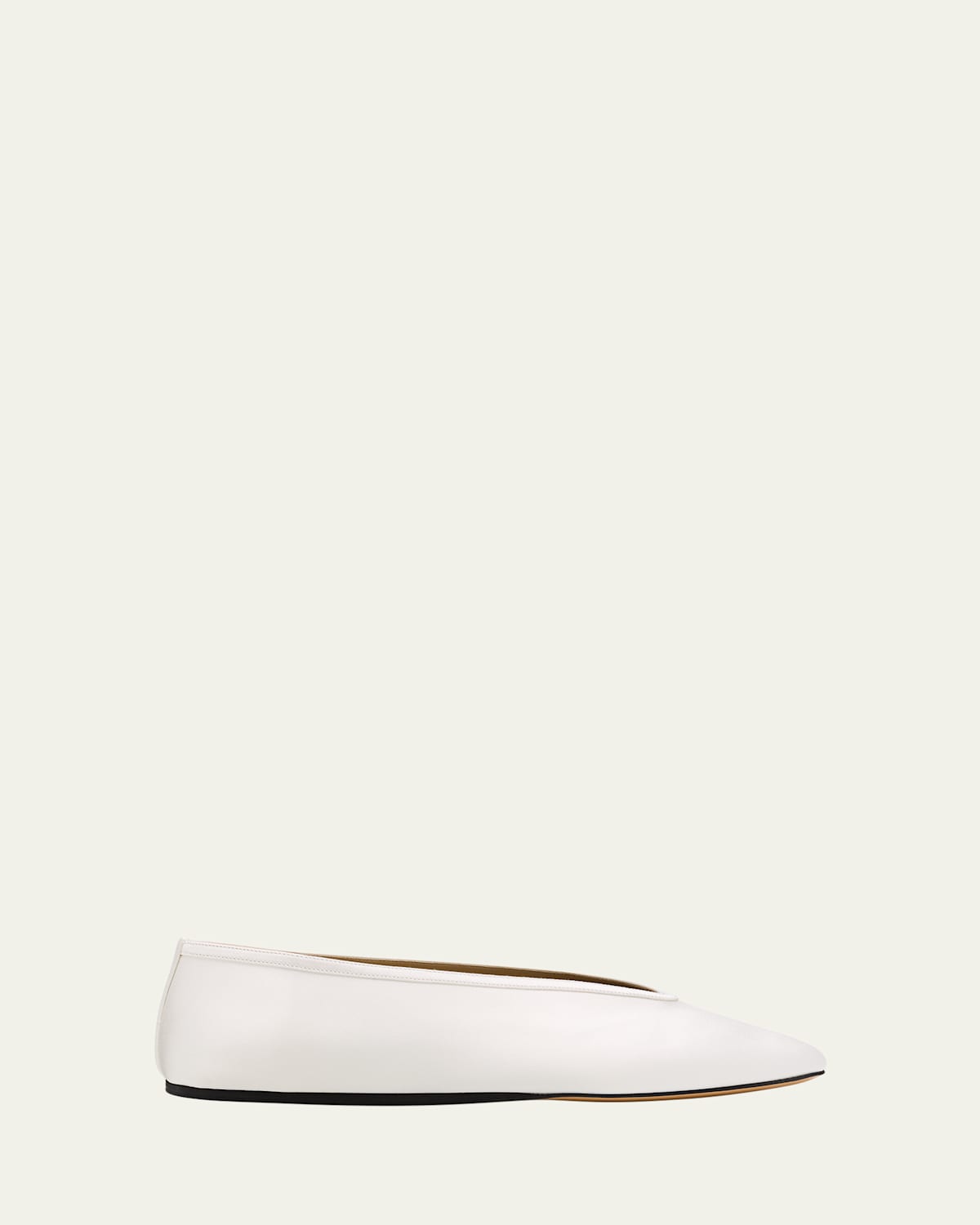 Shop Le Monde Beryl Luna Silk Ballerina Slippers In Ivory