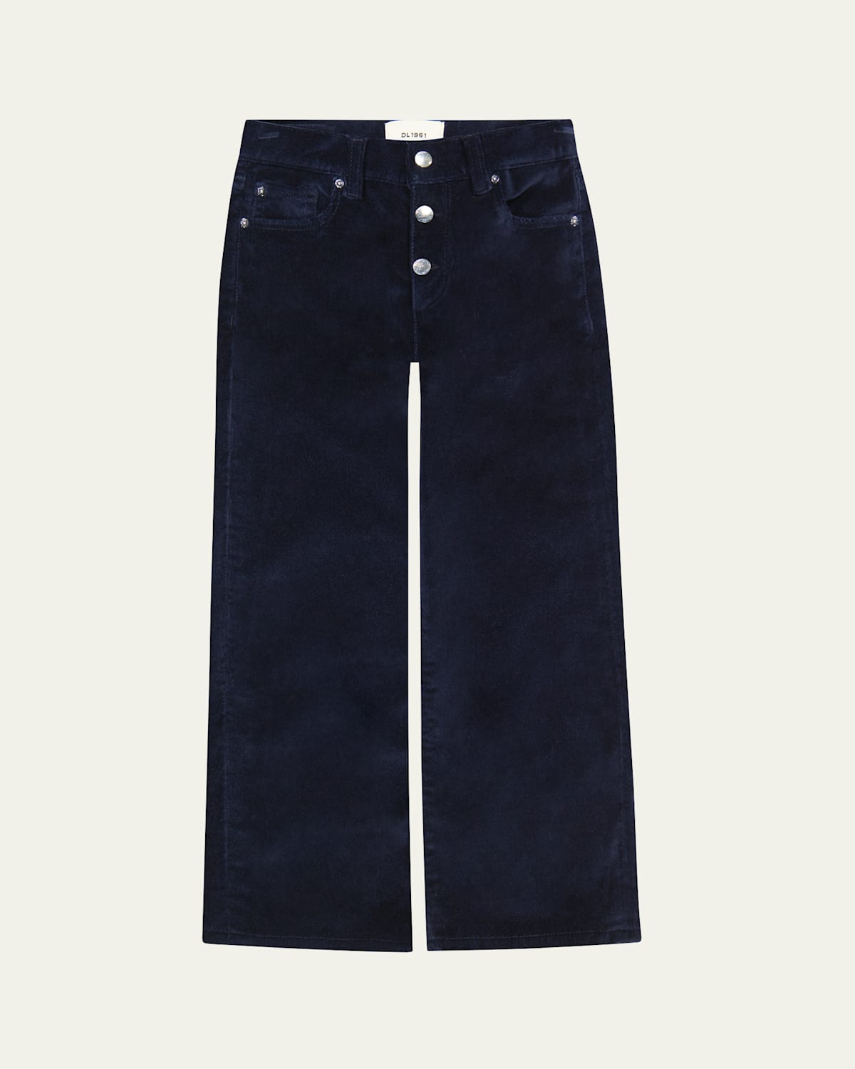 Girl's Lily Wide Leg Velvet Pants, Size 7-16