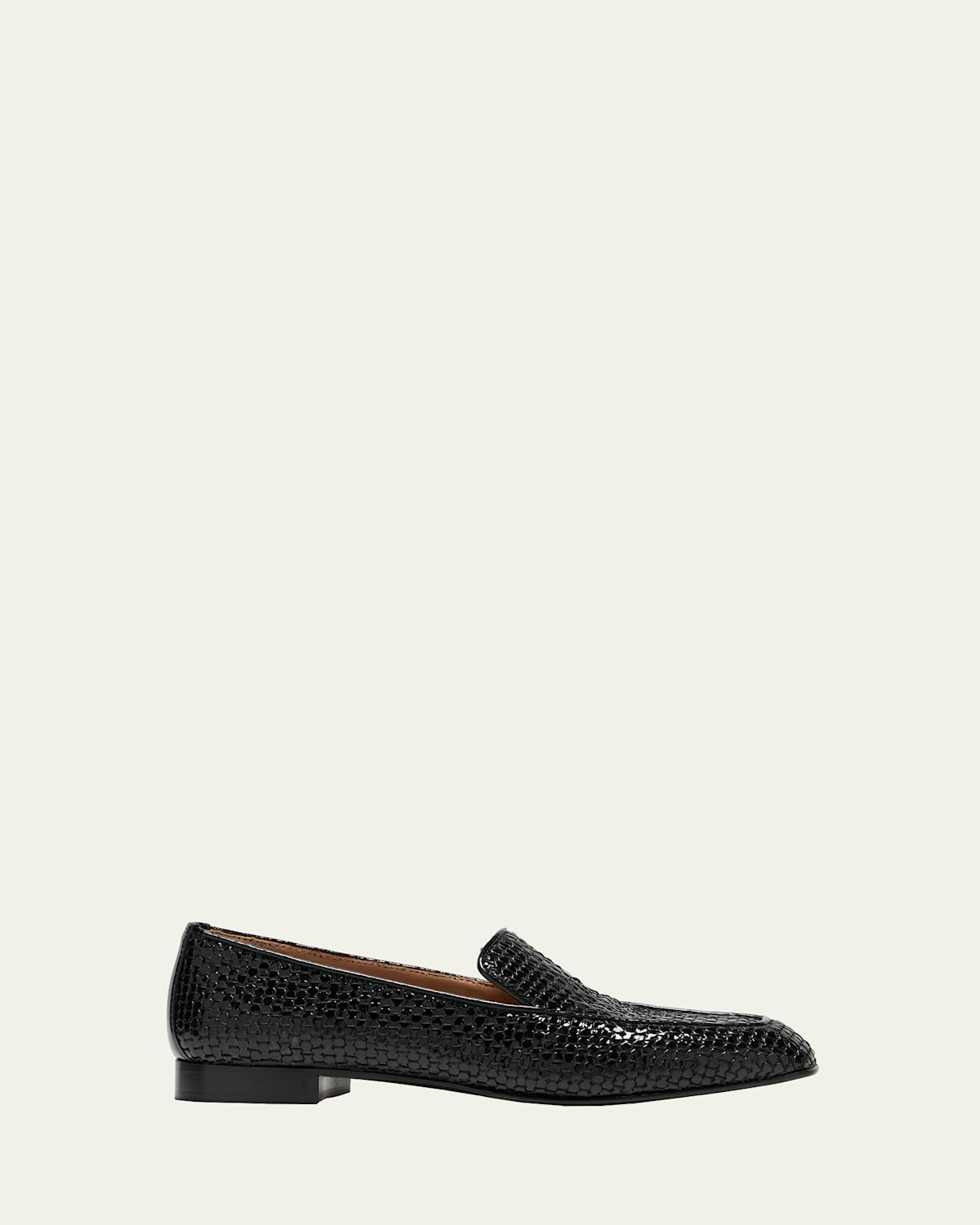 Cy Embossed Leather Loafers