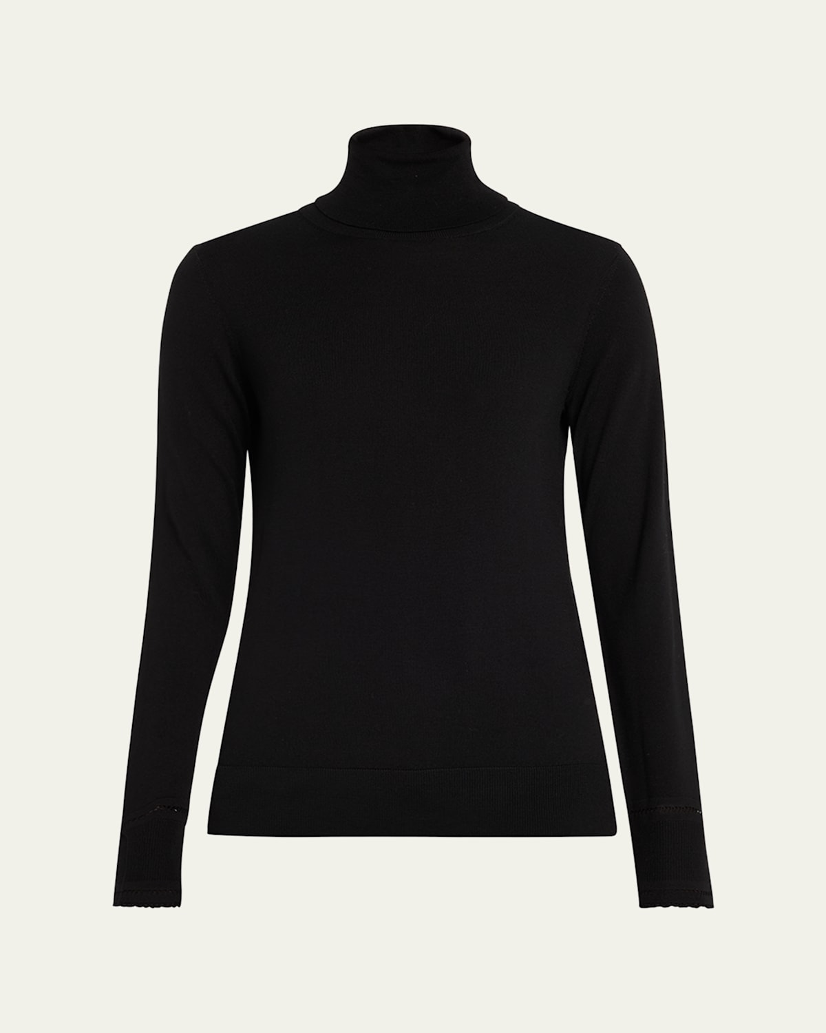 Chloé Turtleneck Wool Sweater In Black