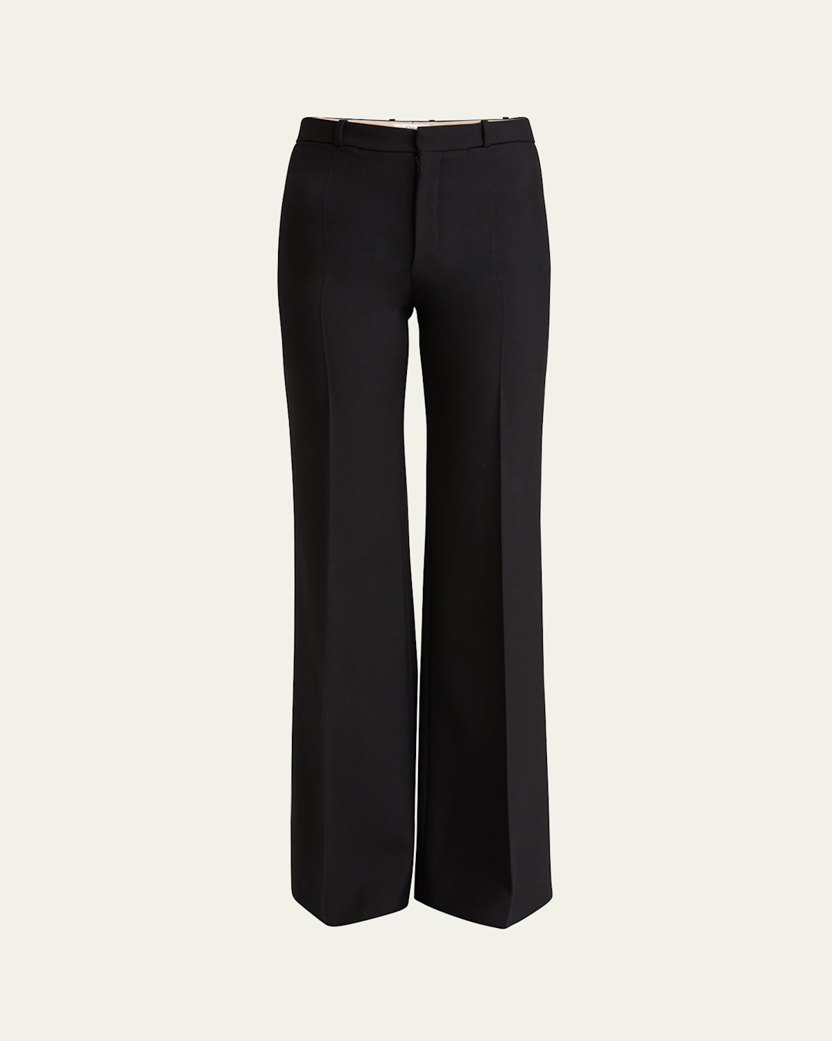 Chloé Low-waisted Tailored Trousers In Black