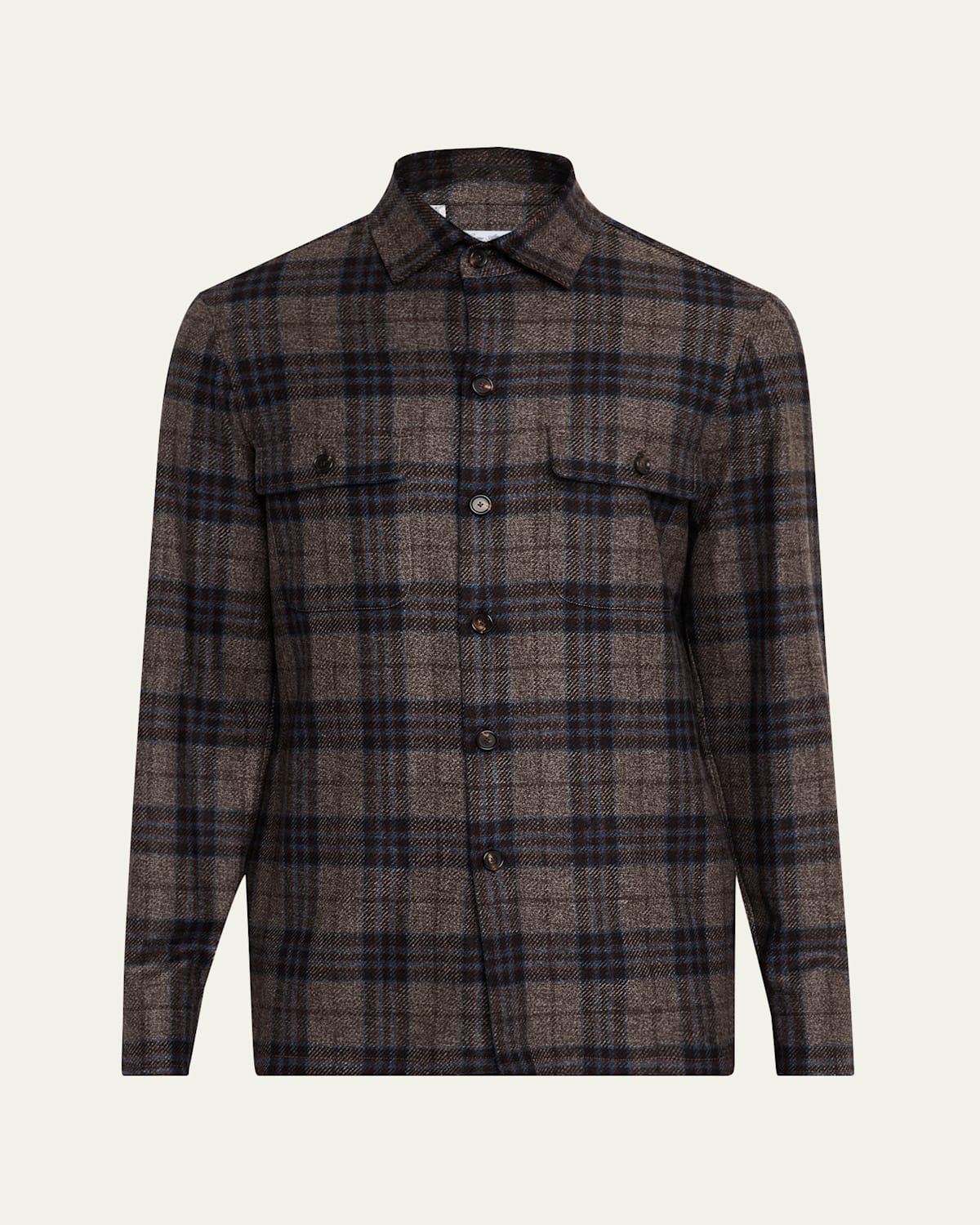 Men's Plaid Cashmere Jacket