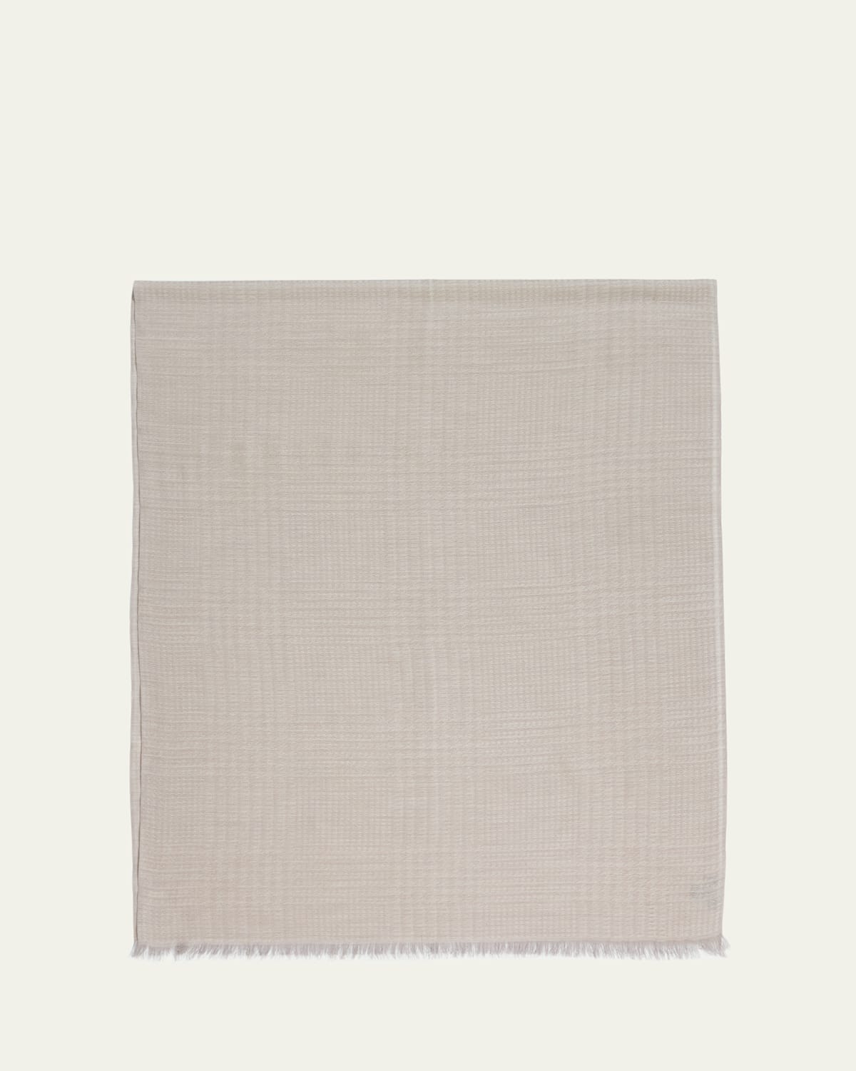 Men's Cashmere Tonal Check Scarf