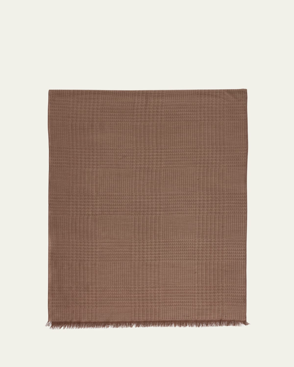 Men's Cashmere Tonal Check Scarf