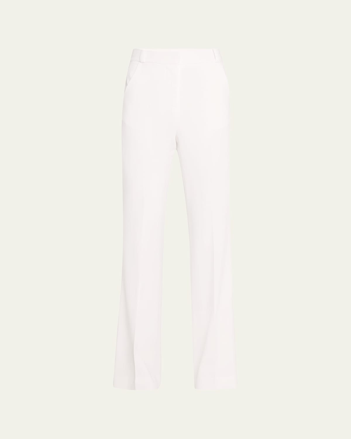 Flat Front Straight Trousers