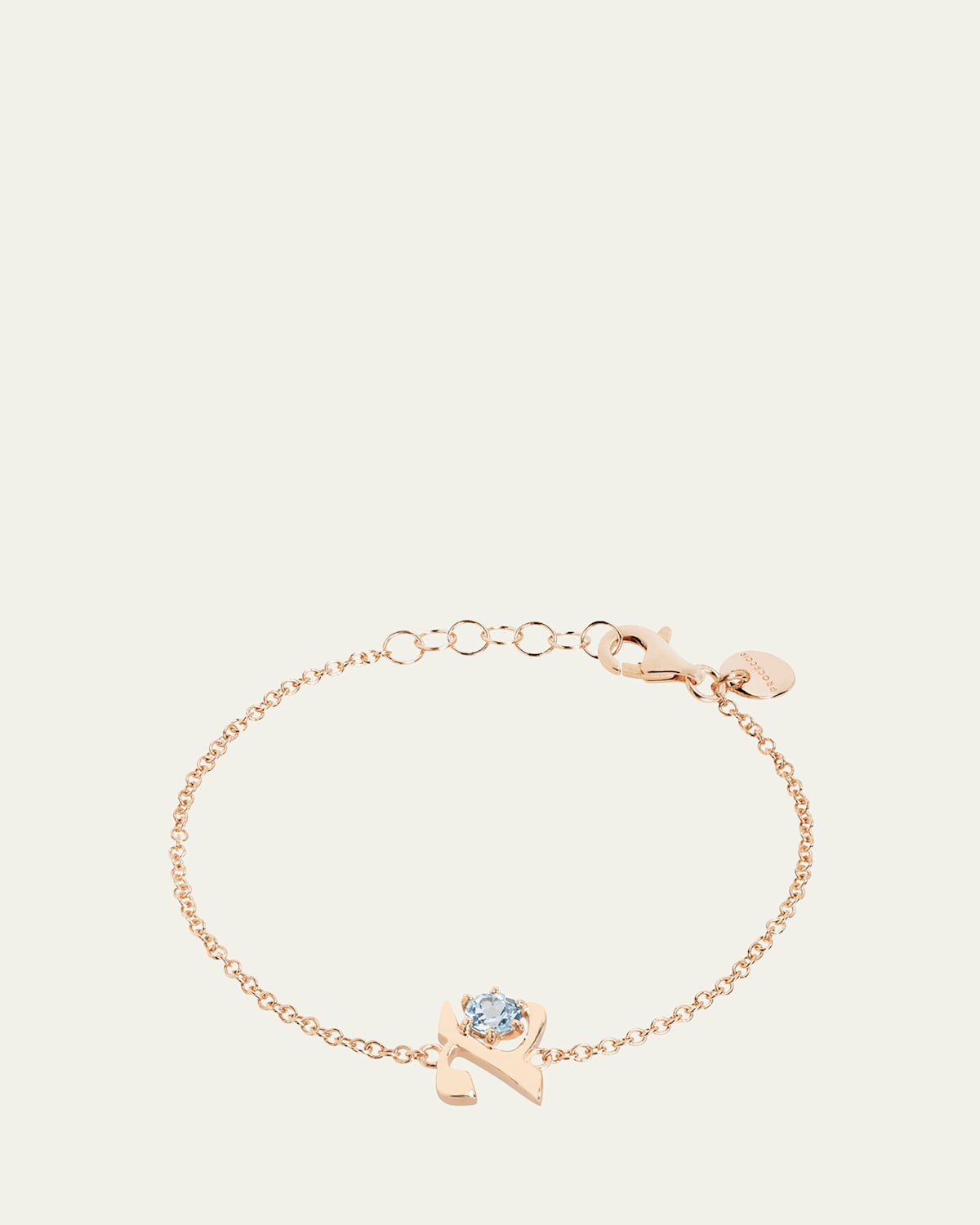 18K Gold Hebrew ALEF Initial Bracelet